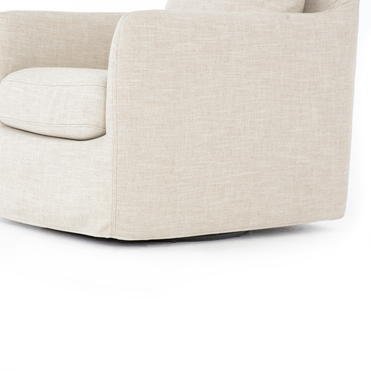 Banks Slipcover Swivel Chair