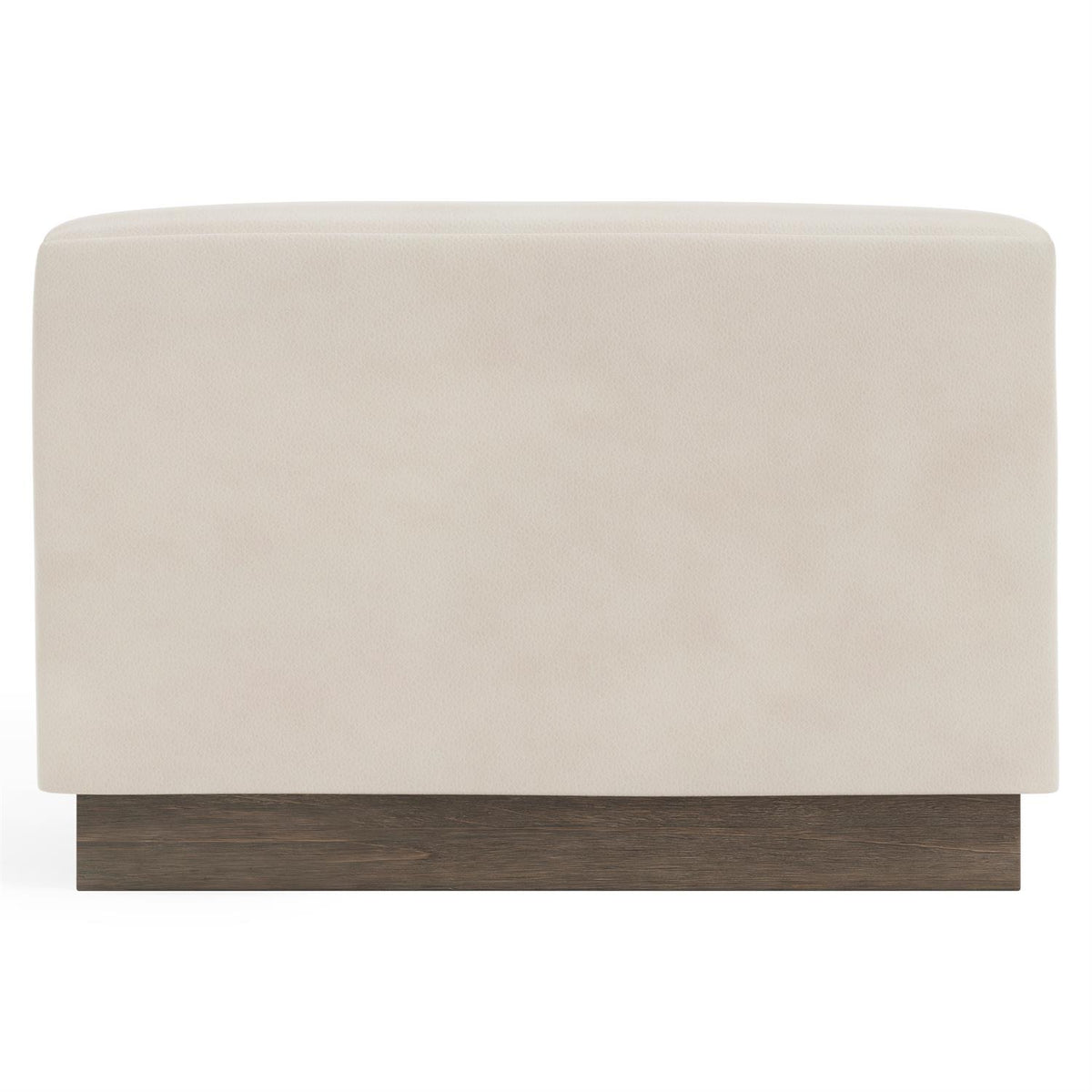 Merino Leather Ottoman by Bernhardt