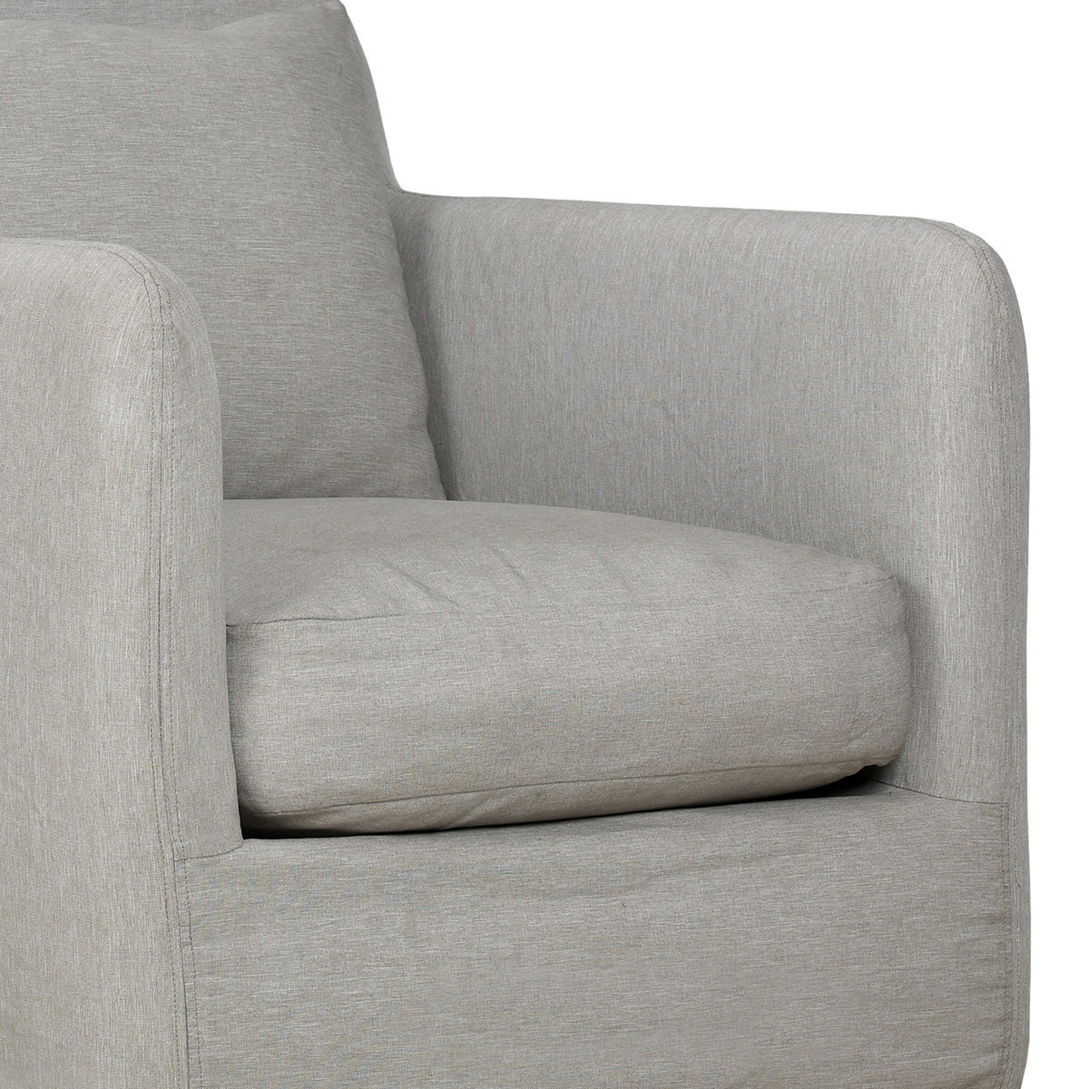 Dade Outdoor Slipcover Swivel Chair