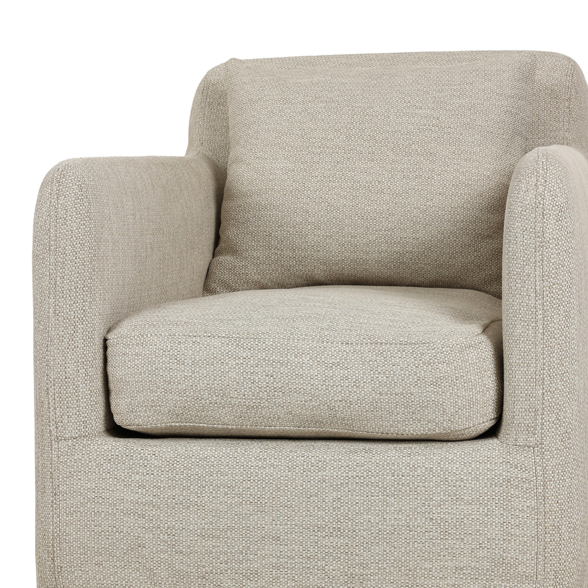 Dade Outdoor Slipcover Swivel Chair