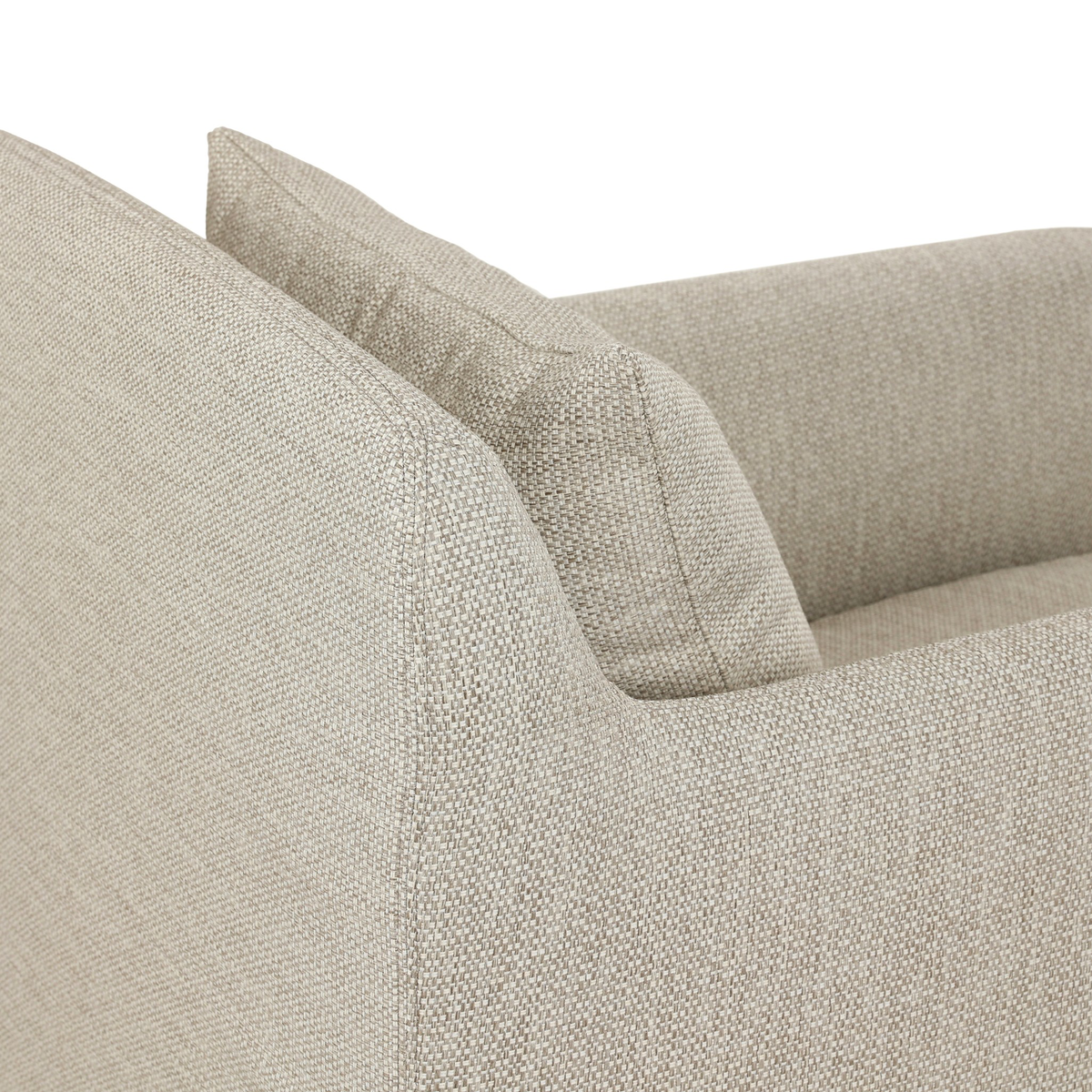 Dade Outdoor Slipcover Swivel Chair