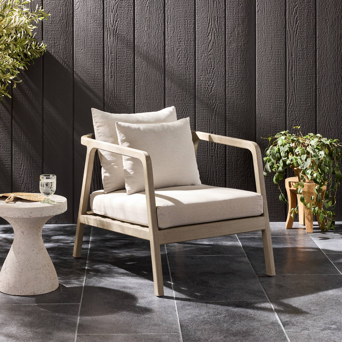 Numa Outdoor Chair - Weathered Grey