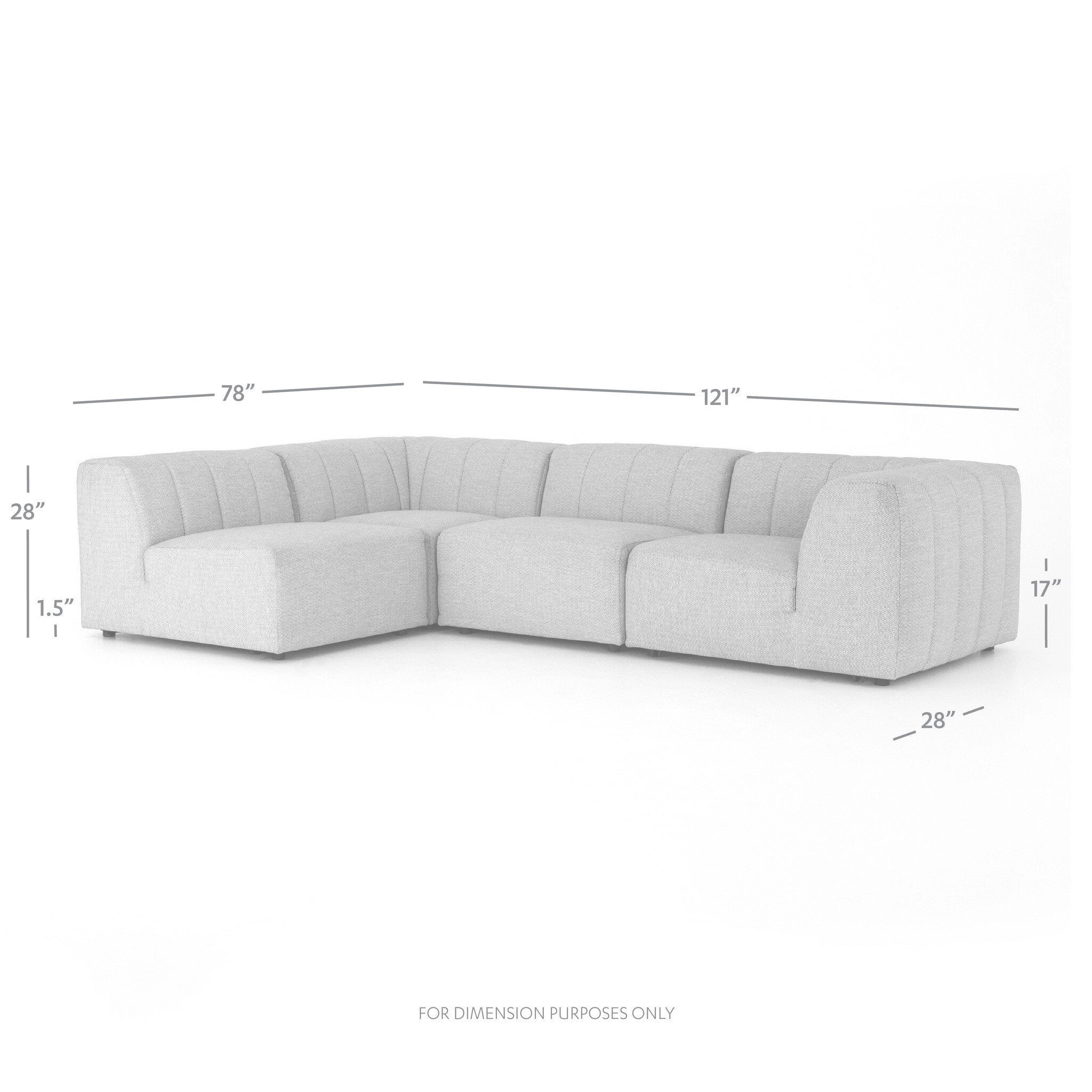 Gwen Outdoor 4-Piece Sectional