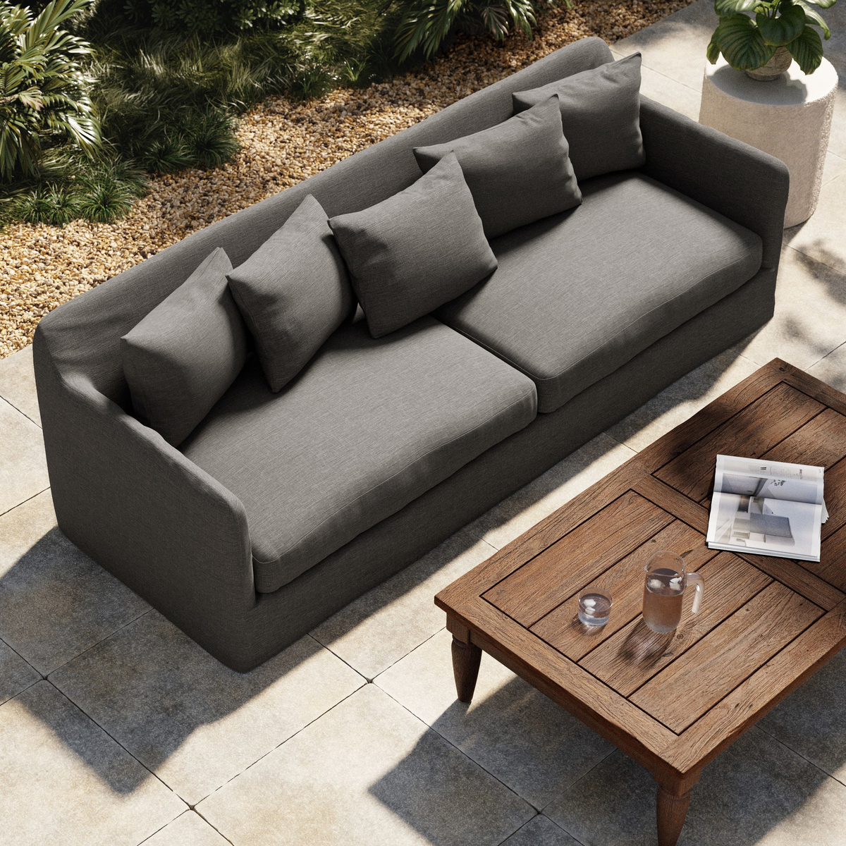 Dade Outdoor Slipcover Sofa