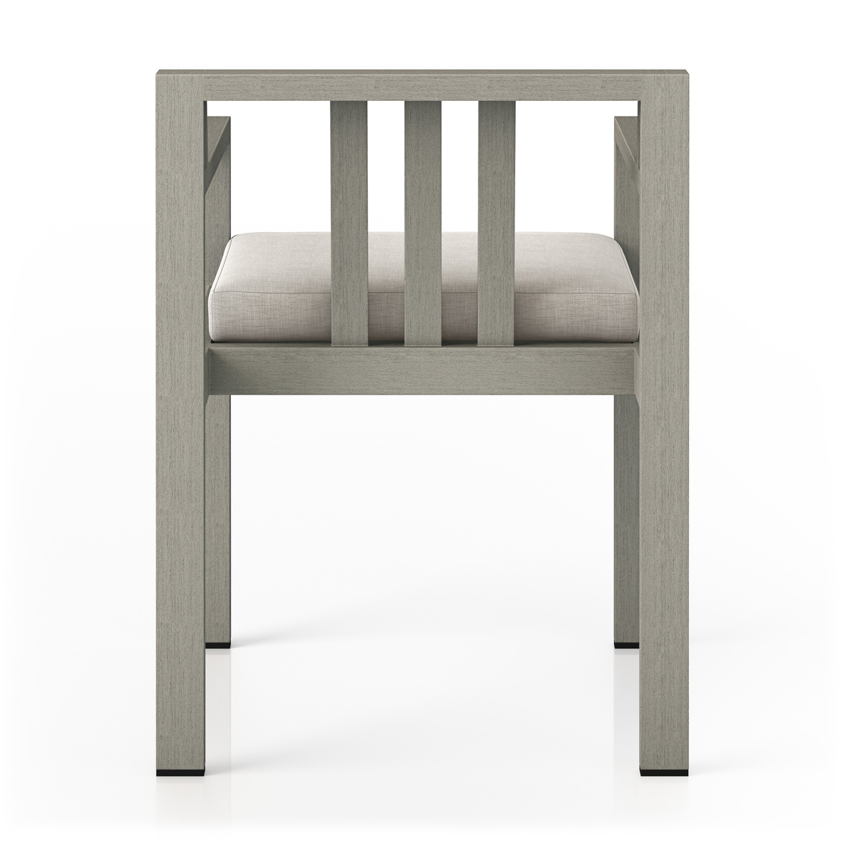 Monterey Outdoor Dining Armchair, Weathered Grey