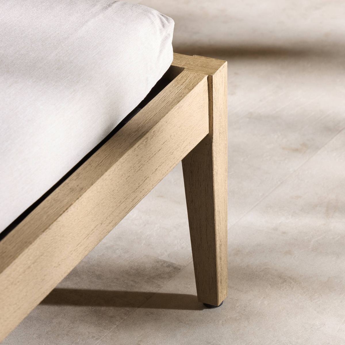 Sherwood Outdoor Chaise, Washed Brown