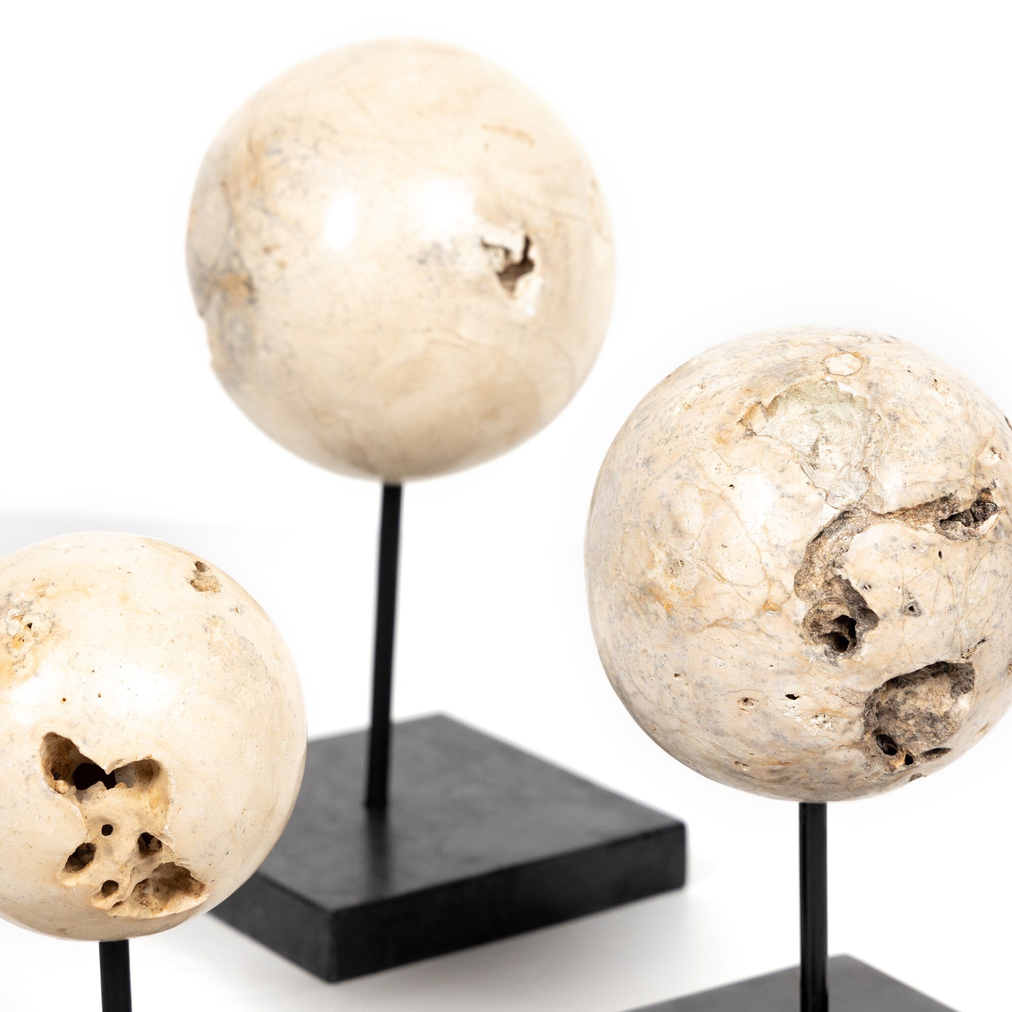Organic Stone Sculptures, Set Of 3