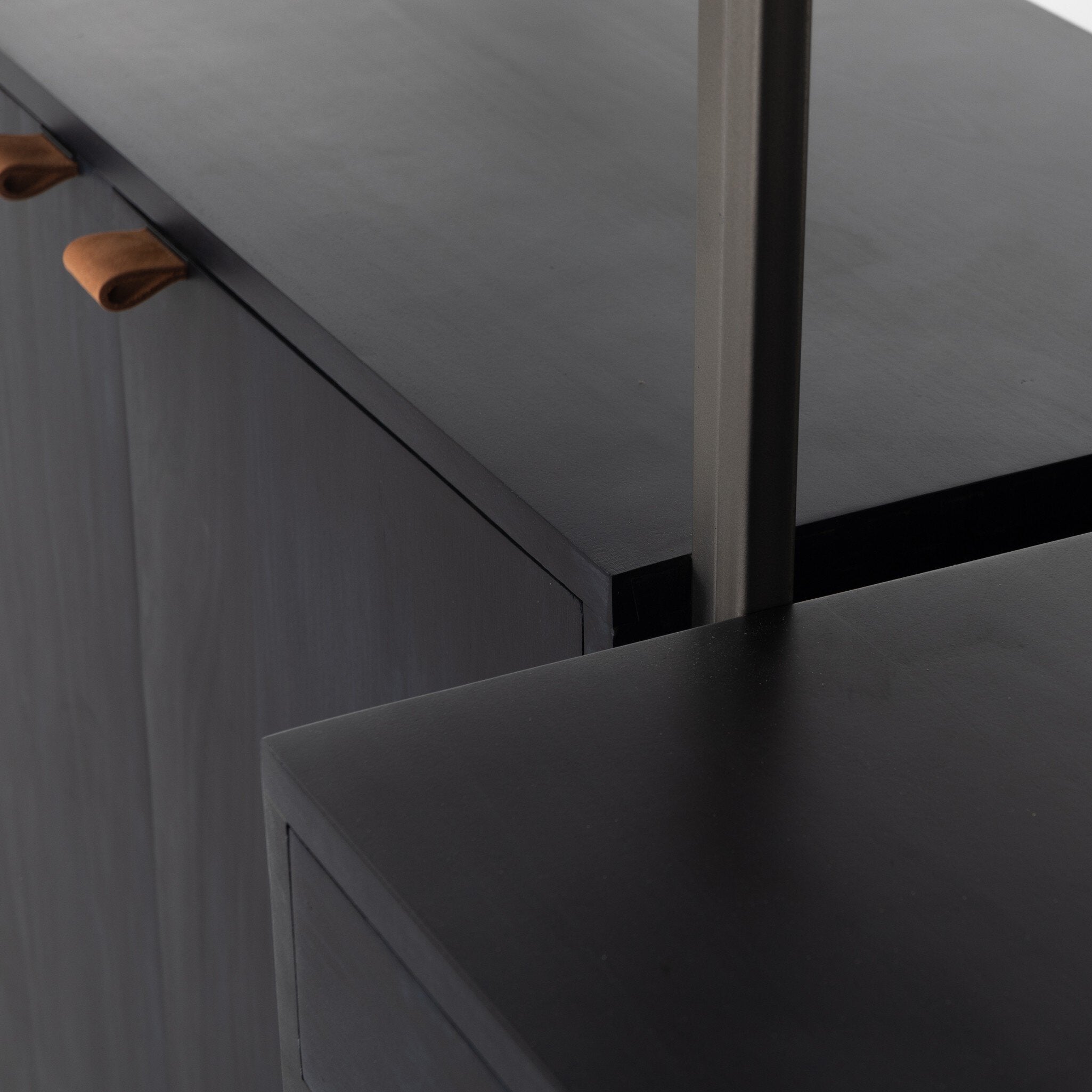 Trey Modular Wall Desk With 2 Bookcases