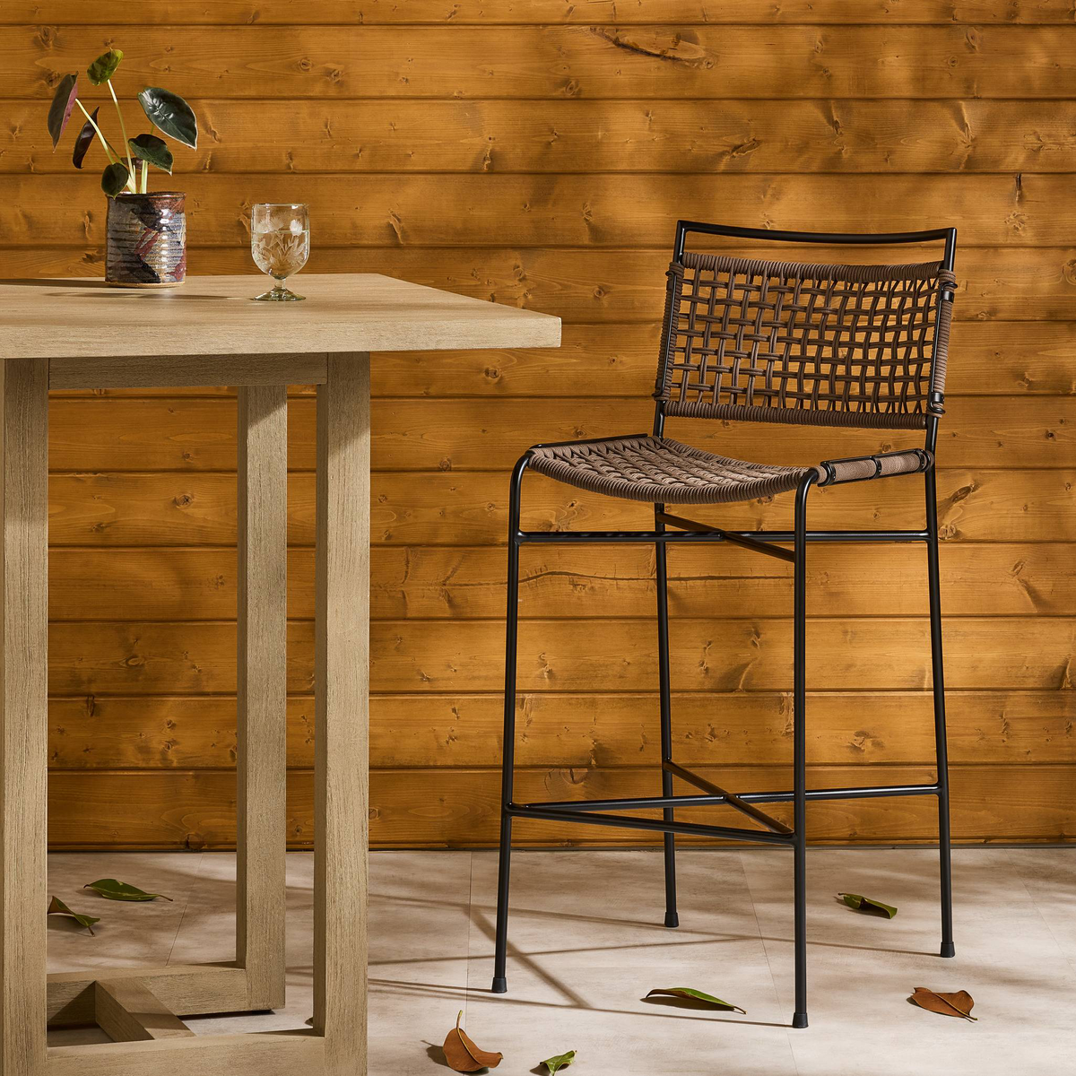 Wharton Outdoor Bar + Counter Stool