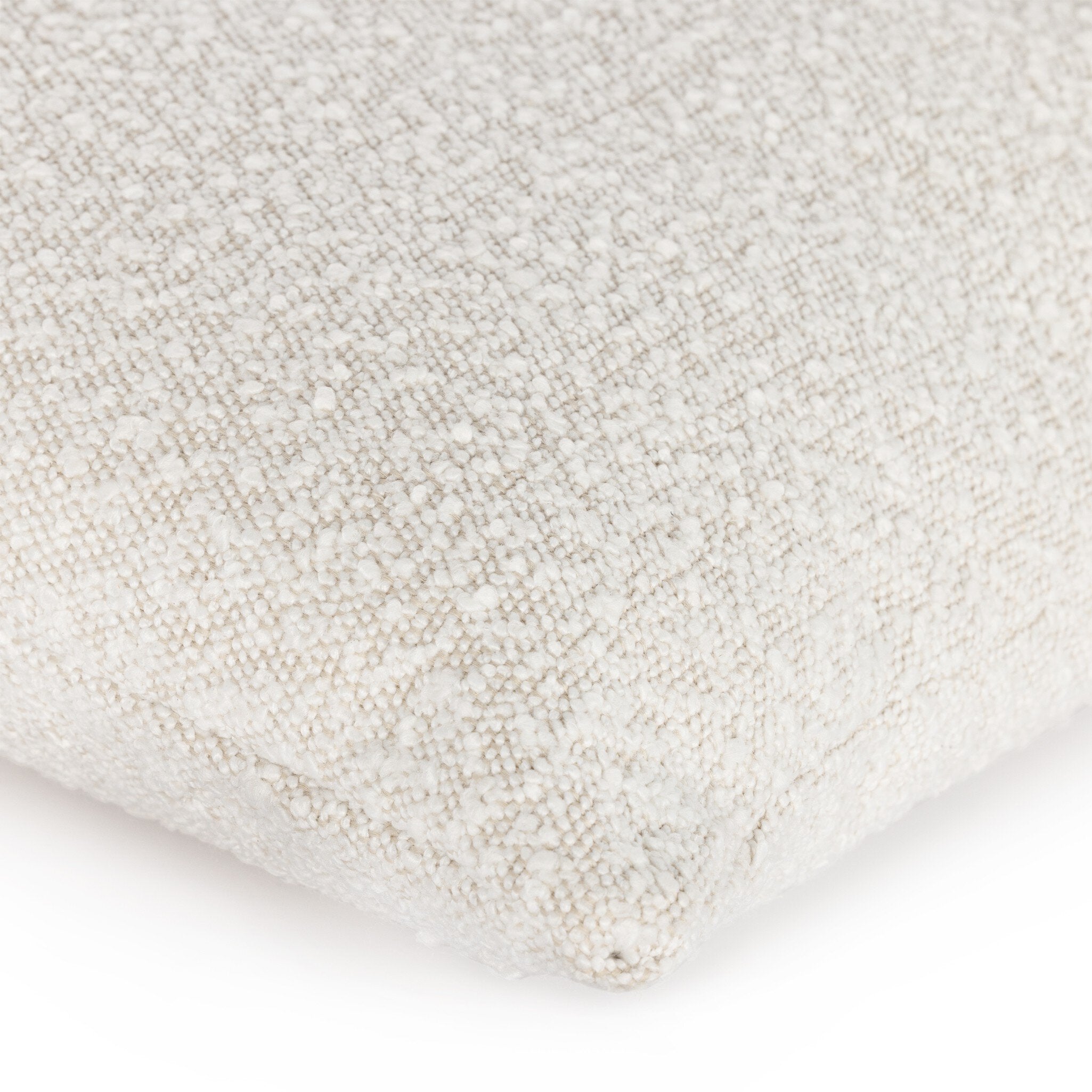 Boucle And Leather Pillow