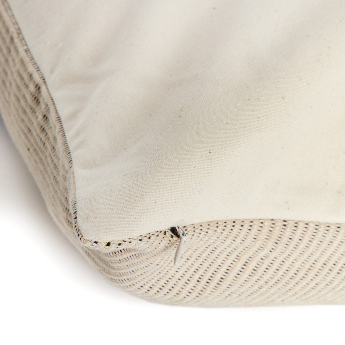 Handwoven Merido Pillow - Black by Four Hands