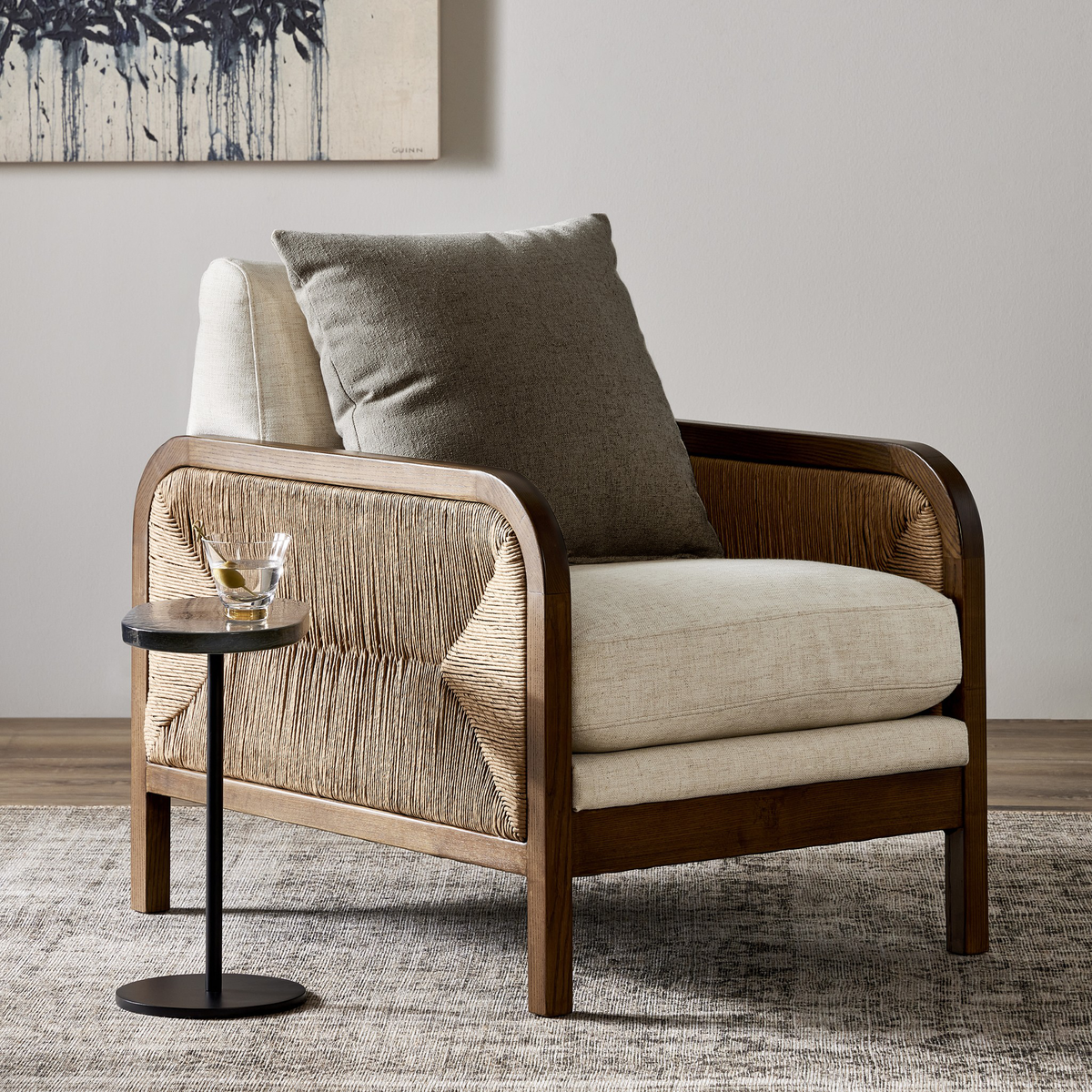 Stonewash Linen Pillow by Four Hands