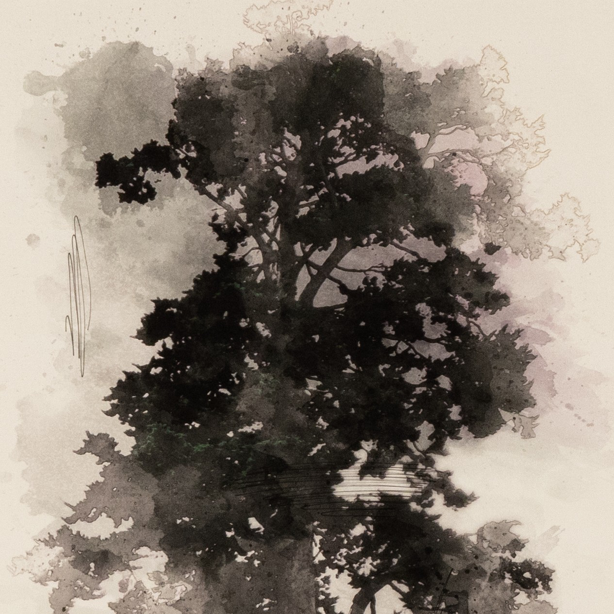 Tree Sketch I By Coup D'Esprit by Four Hands