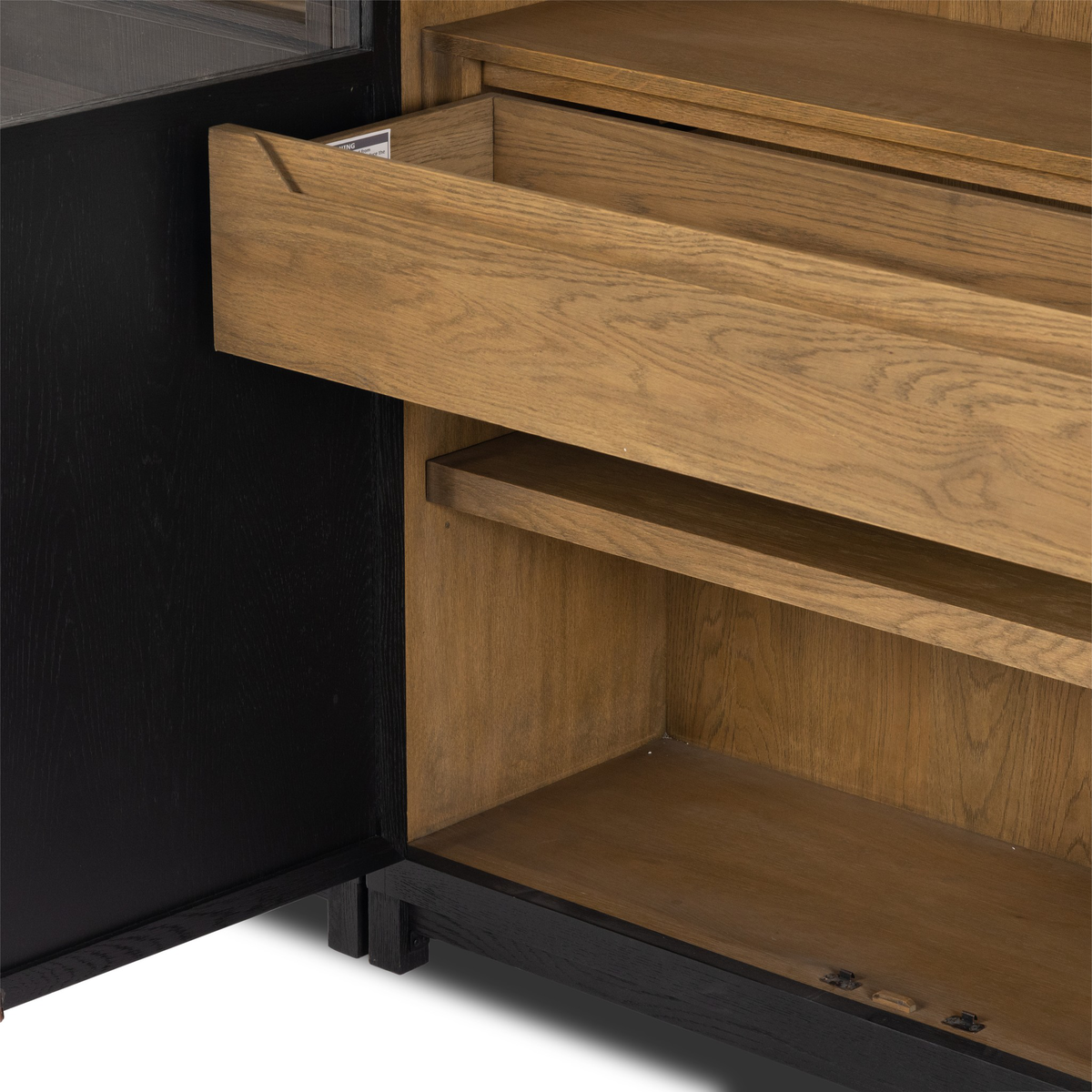Millie Panel And Glass Door Double Cabinet by Four Hands