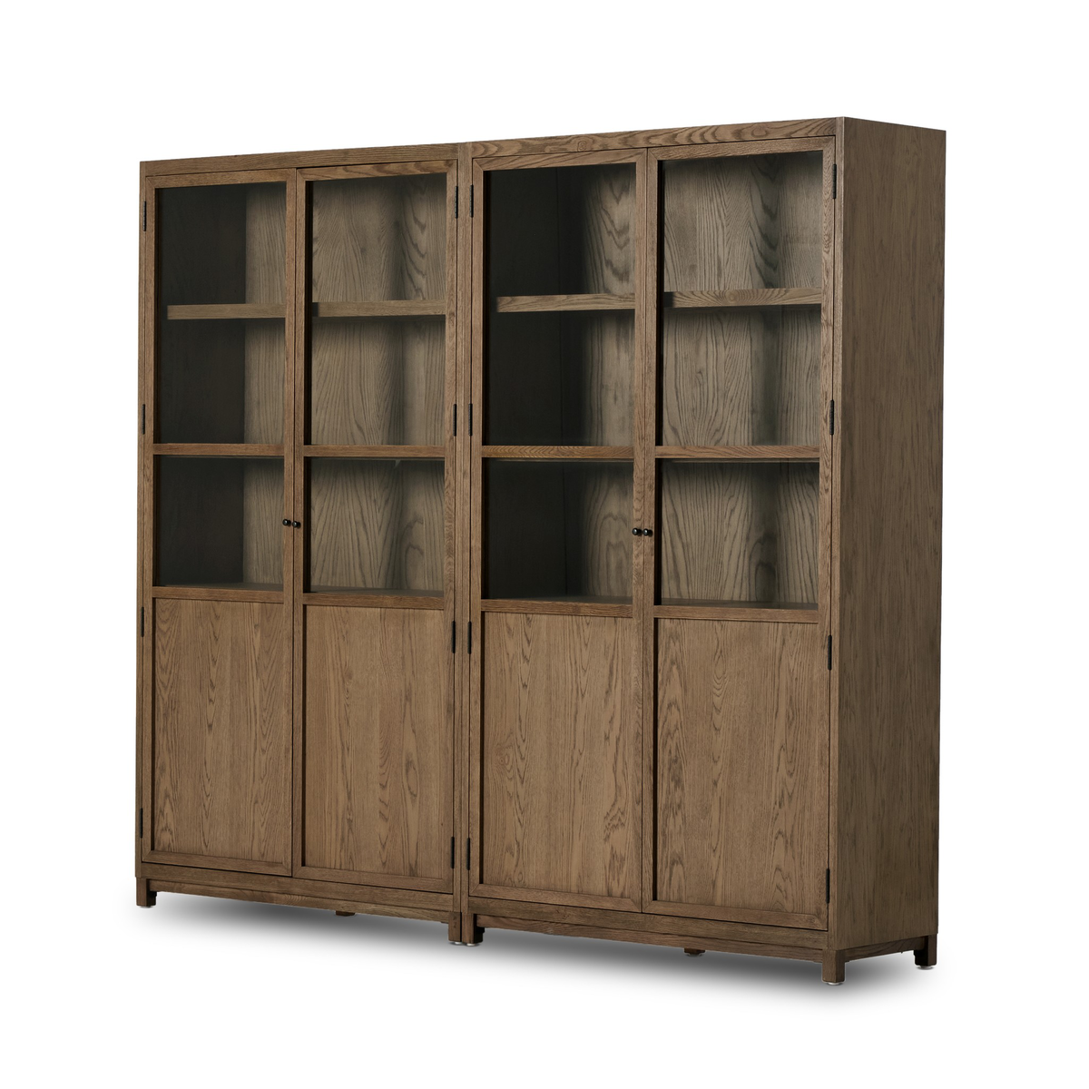 Millie Panel And Glass Door Double Cabinet by Four Hands