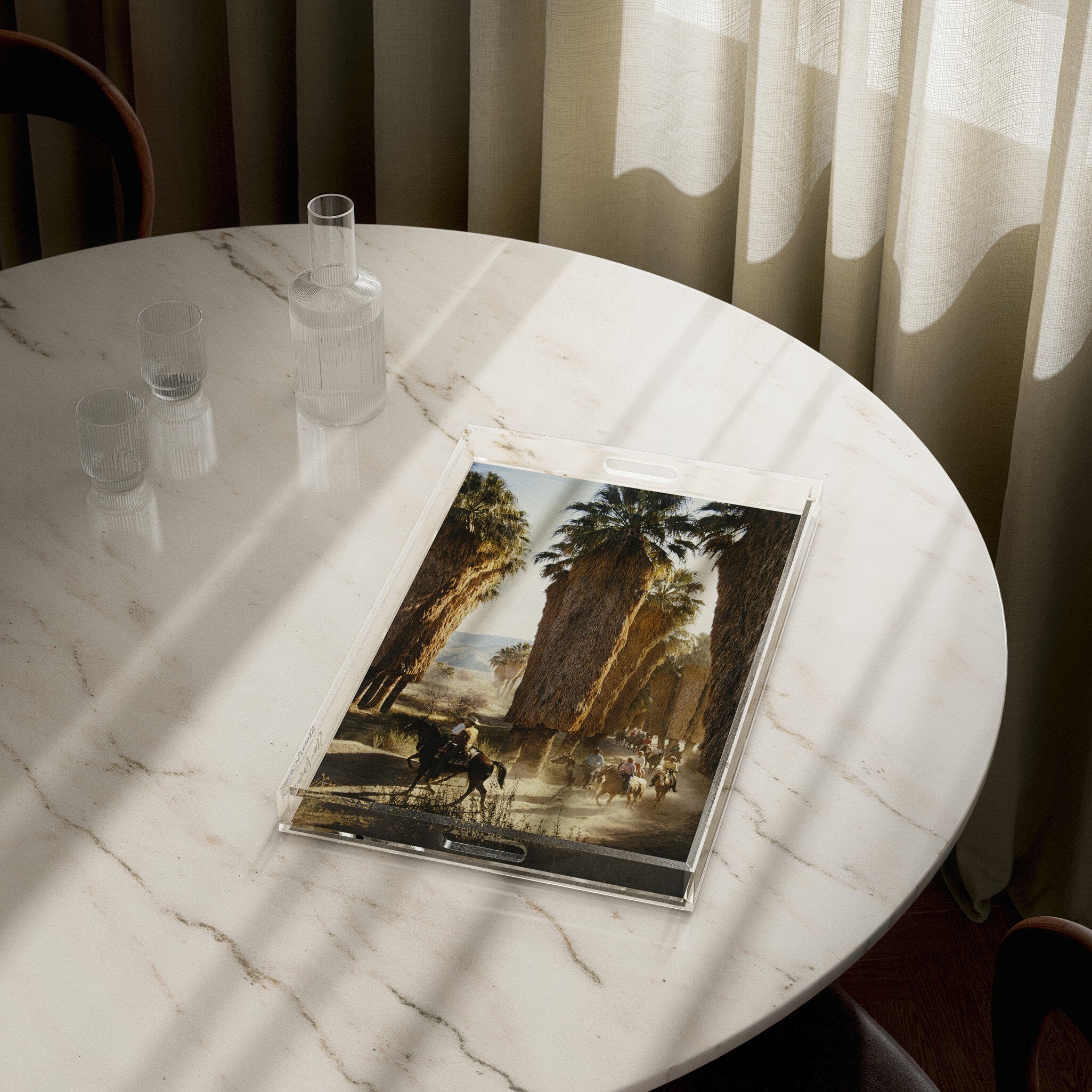 Palm Springs Riders Tray By Slim Aarons