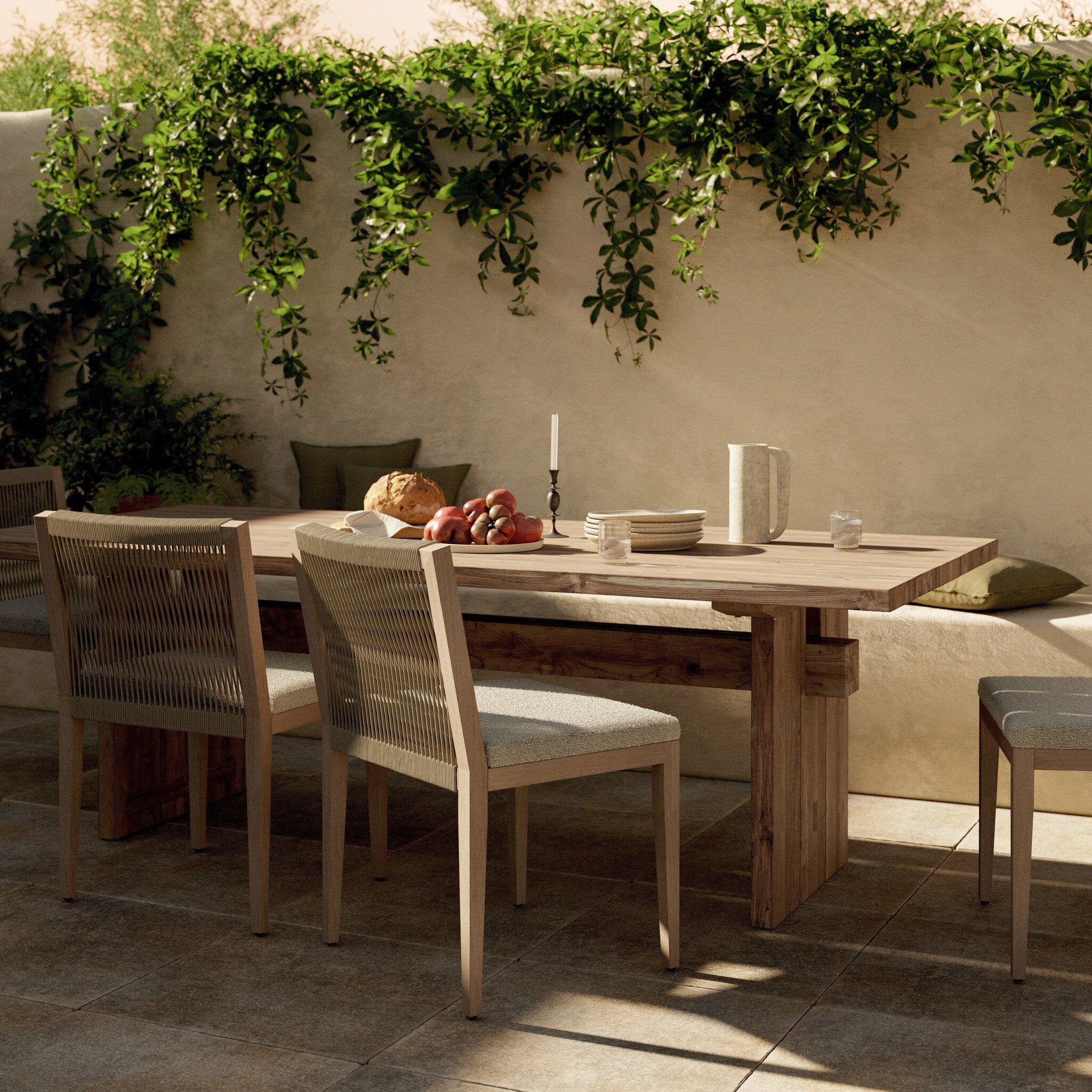 Brandy Outdoor Dining Table-92"