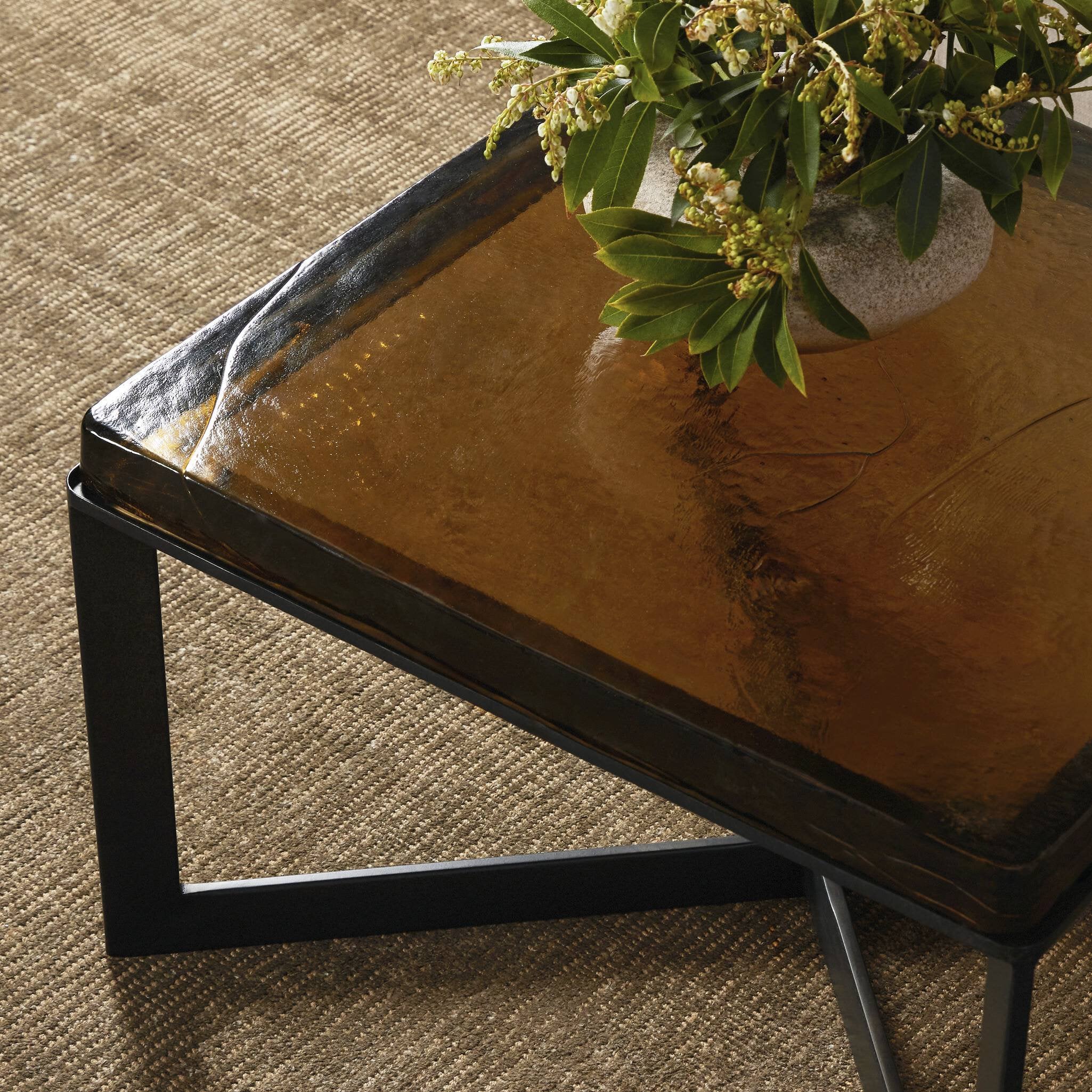 Lennie Cast Glass Bunching Table