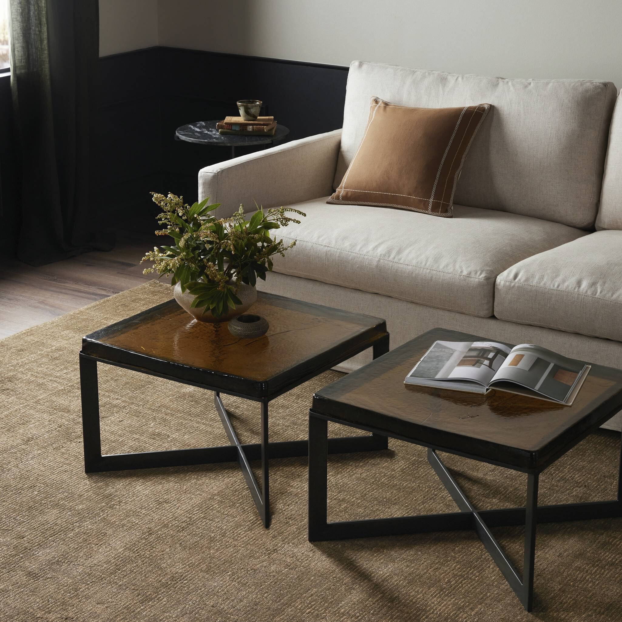 Lennie Cast Glass Bunching Table