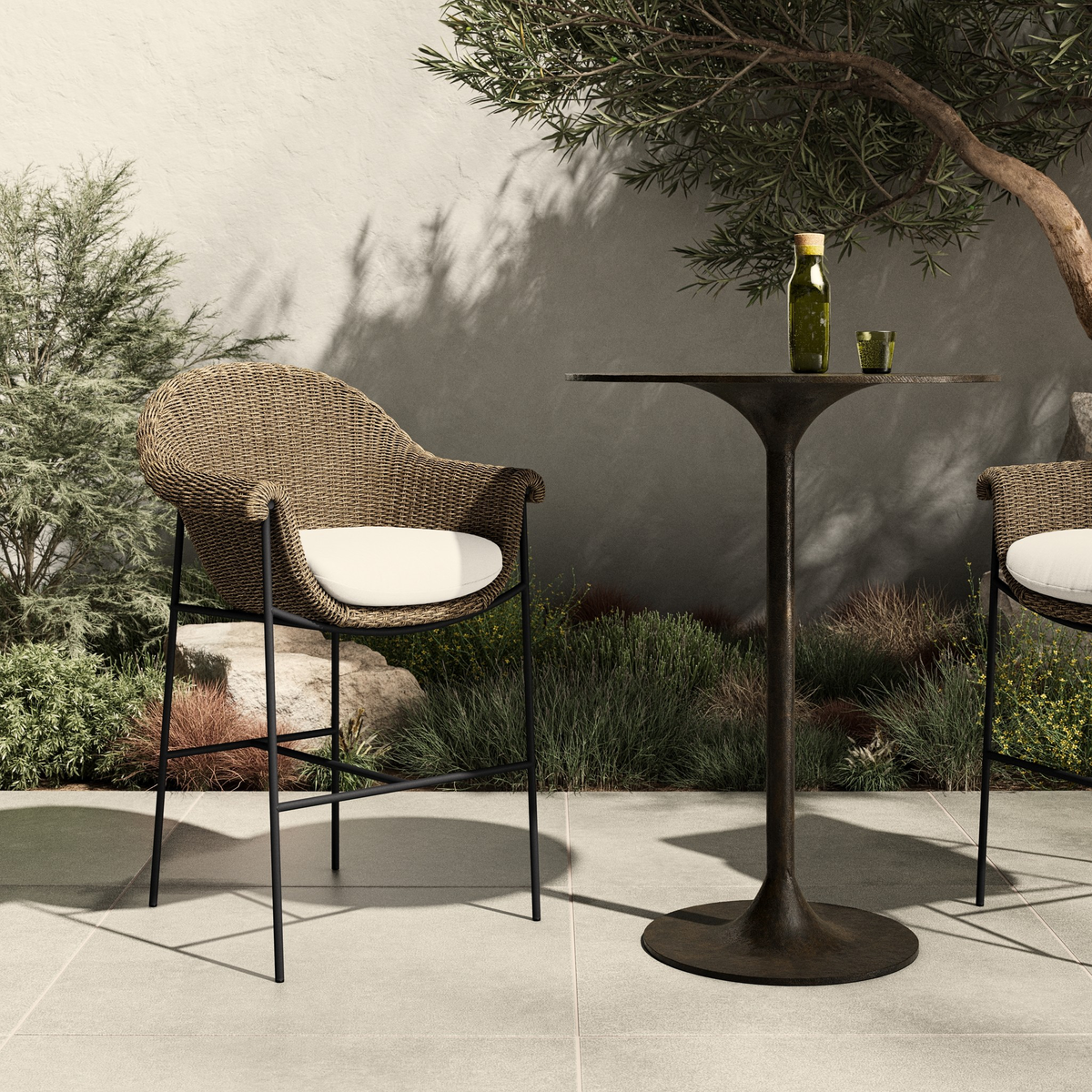 Suerte Outdoor Bar + Counter Stool