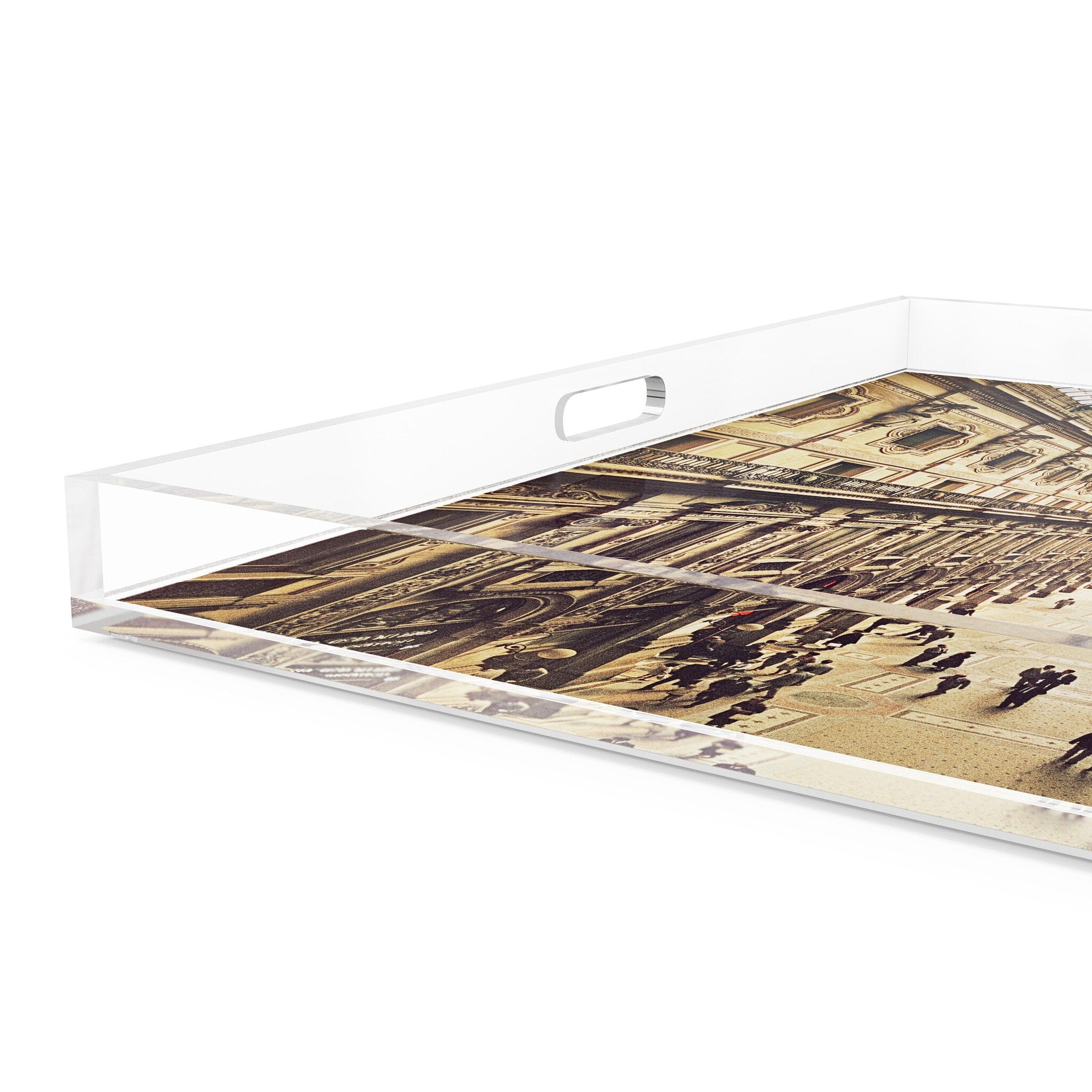 Galleria Vittorio Emanuele Ii Tray By Slim Aarons