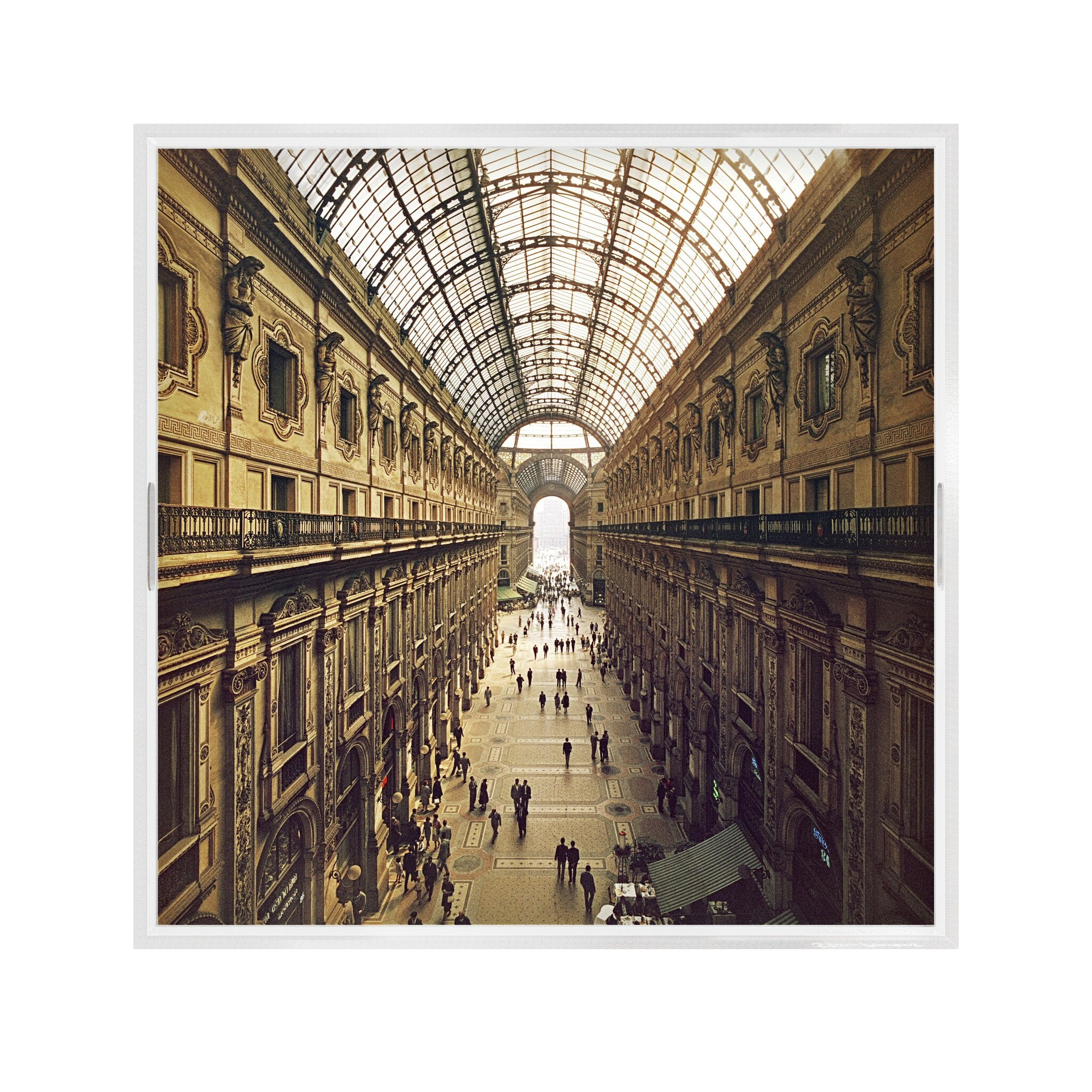 Galleria Vittorio Emanuele Ii Tray By Slim Aarons