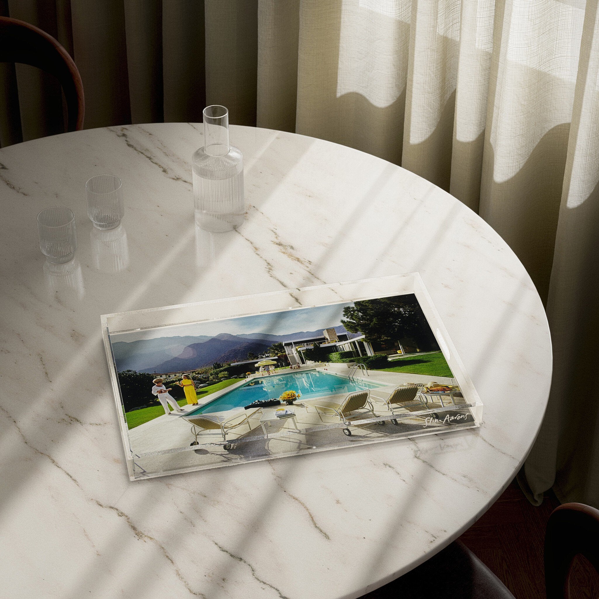 Palm Springs Pool Tray By Slim Aarons