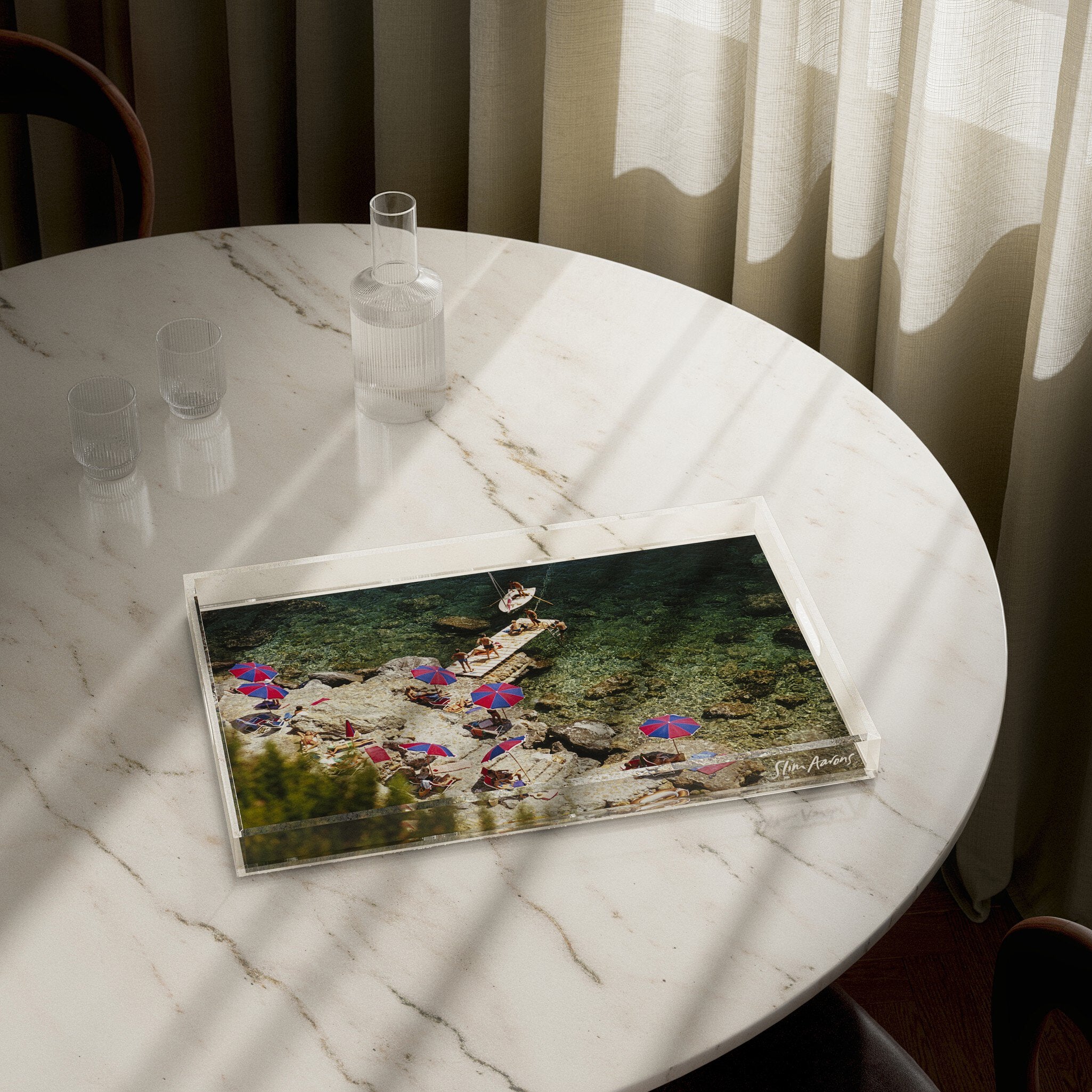 Il Pelicano Beach Tray By Slim Aarons