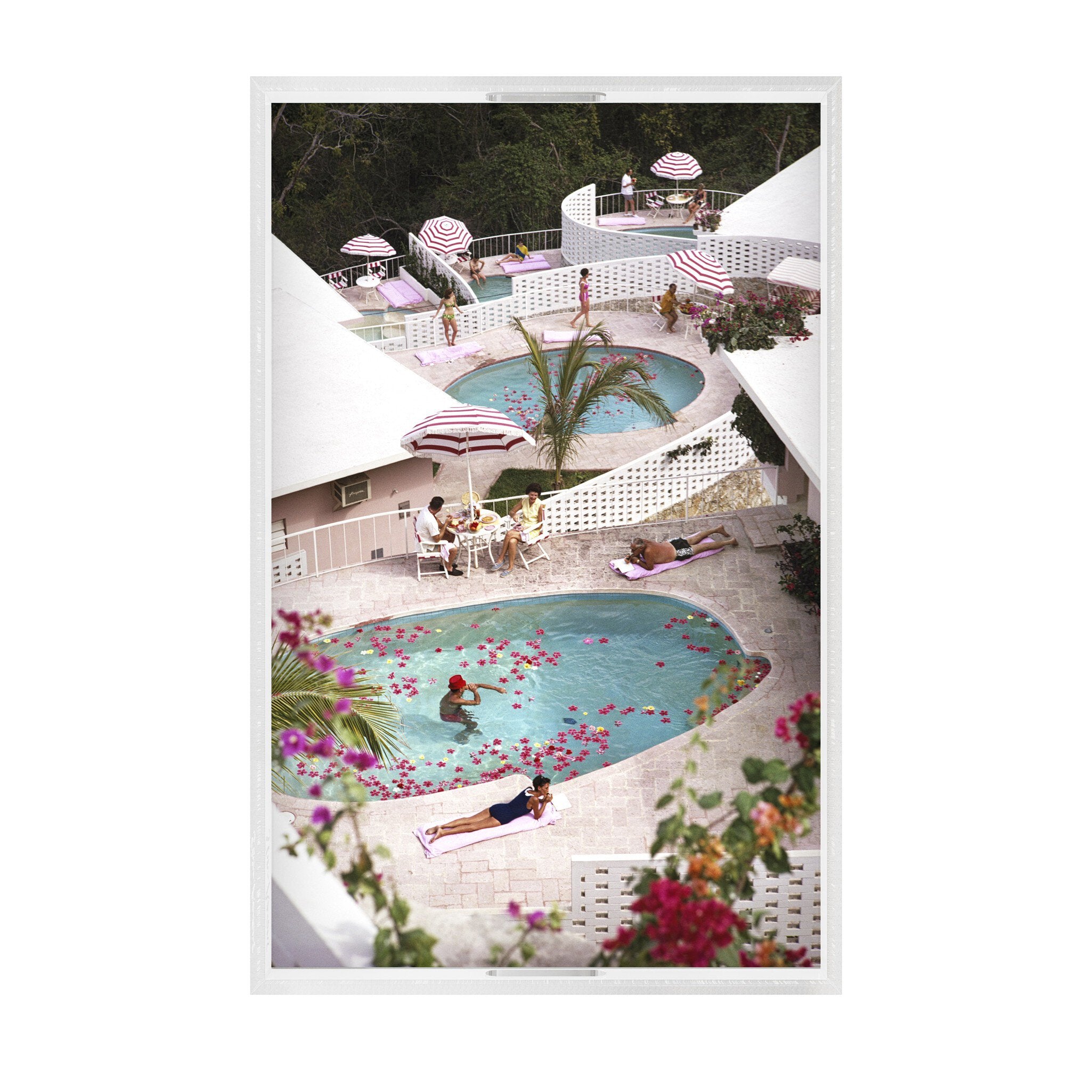 Las Brisas Hotel Tray By Slim Aarons