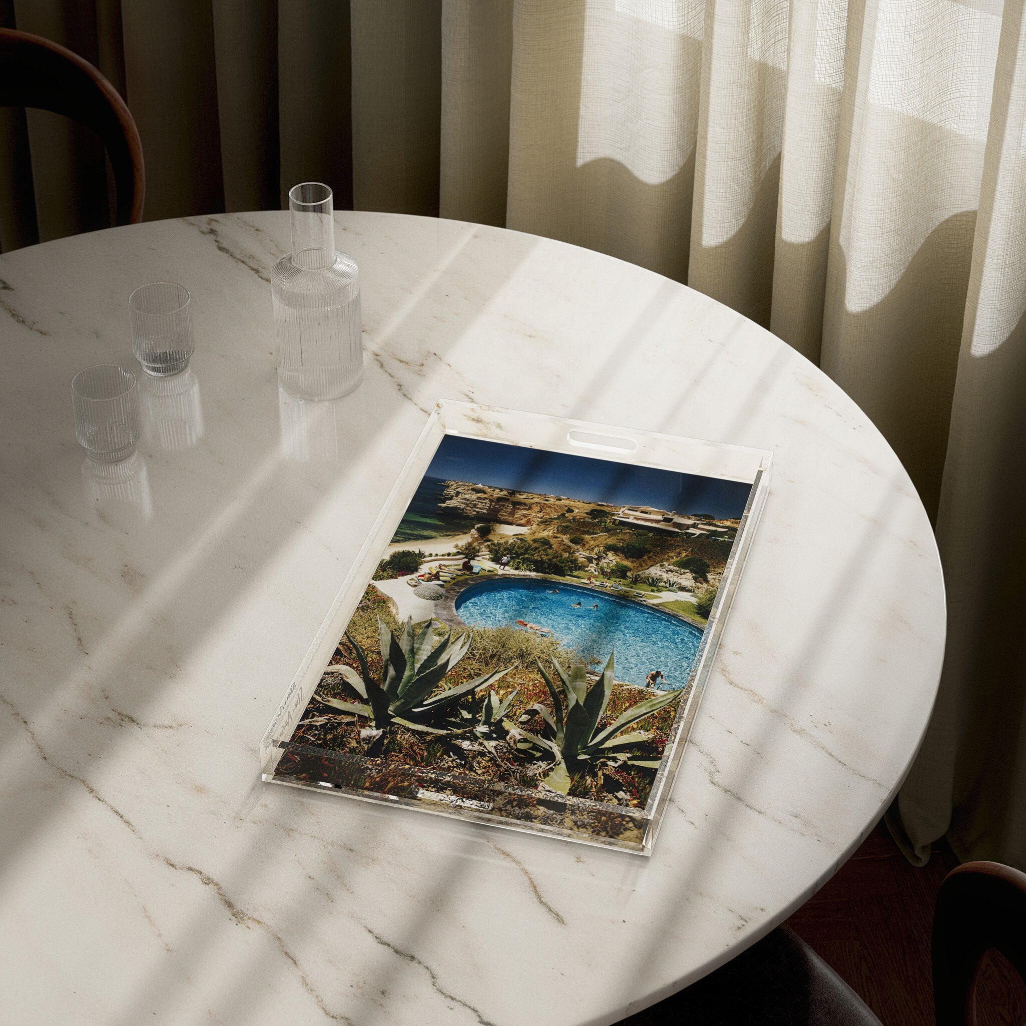 Algarve Hotel Pool Tray By Slim Aarons
