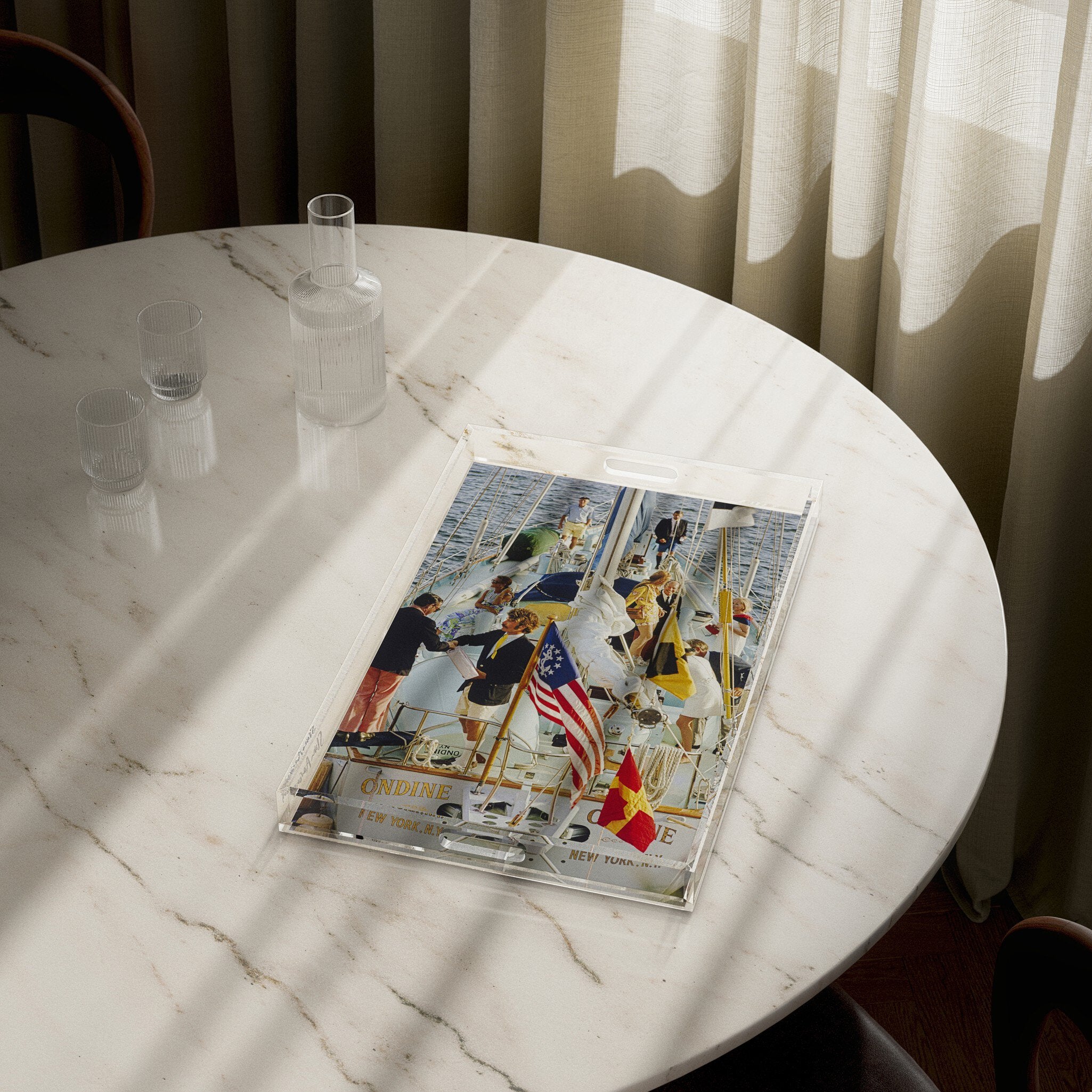Party In Bermuda Tray By Slim Aarons