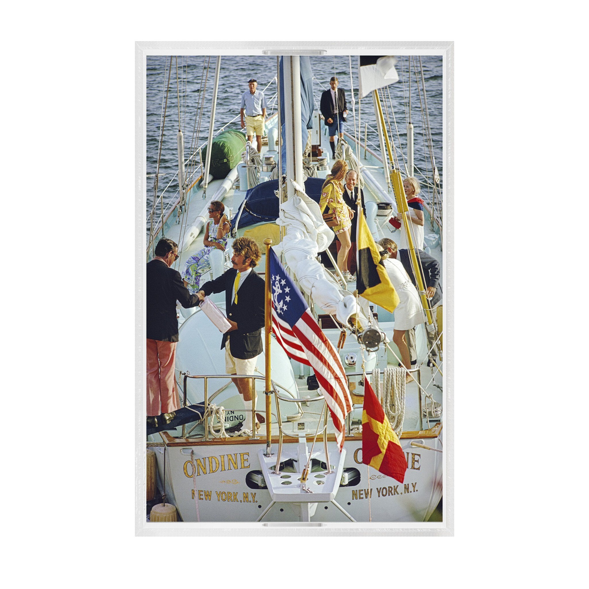 Party In Bermuda Tray By Slim Aarons