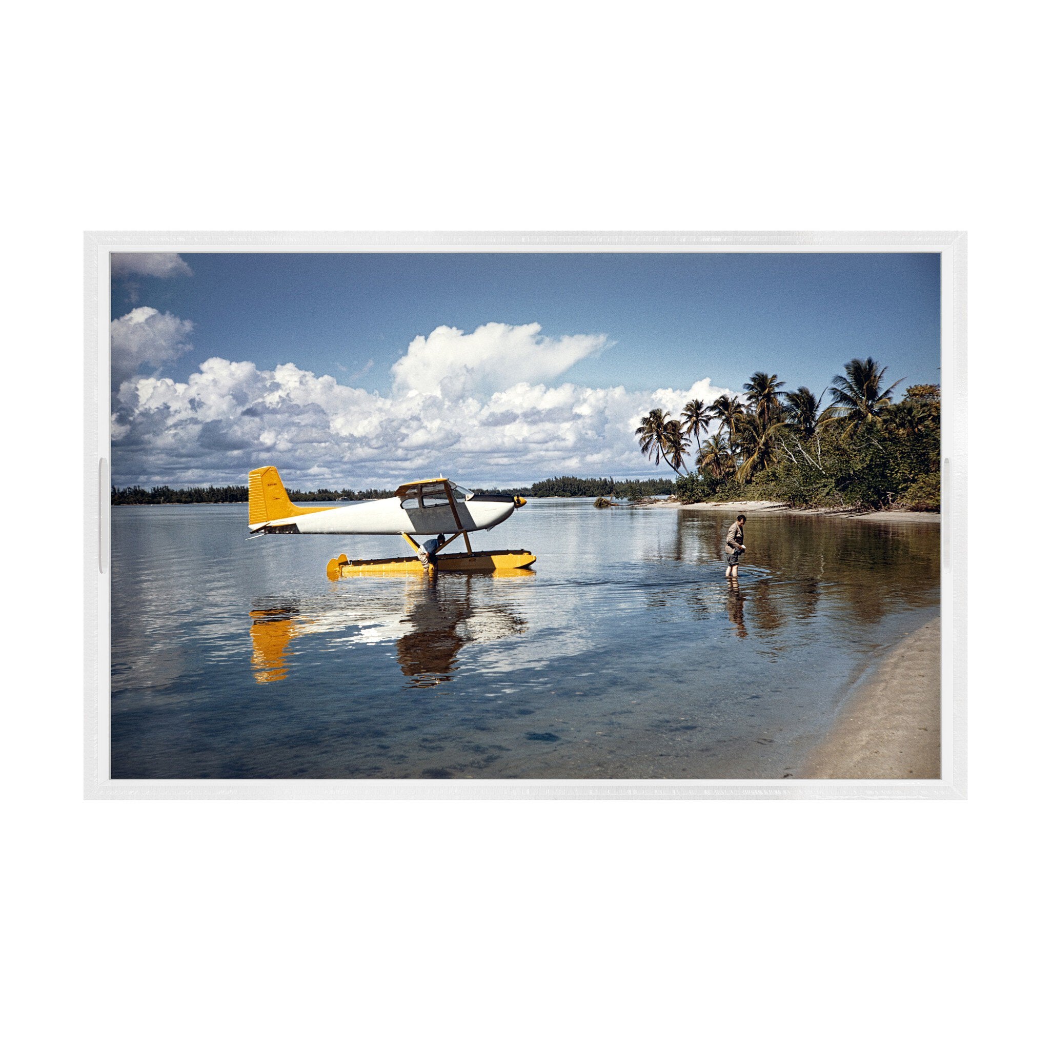 Arriving In Style Tray By Slim Aarons