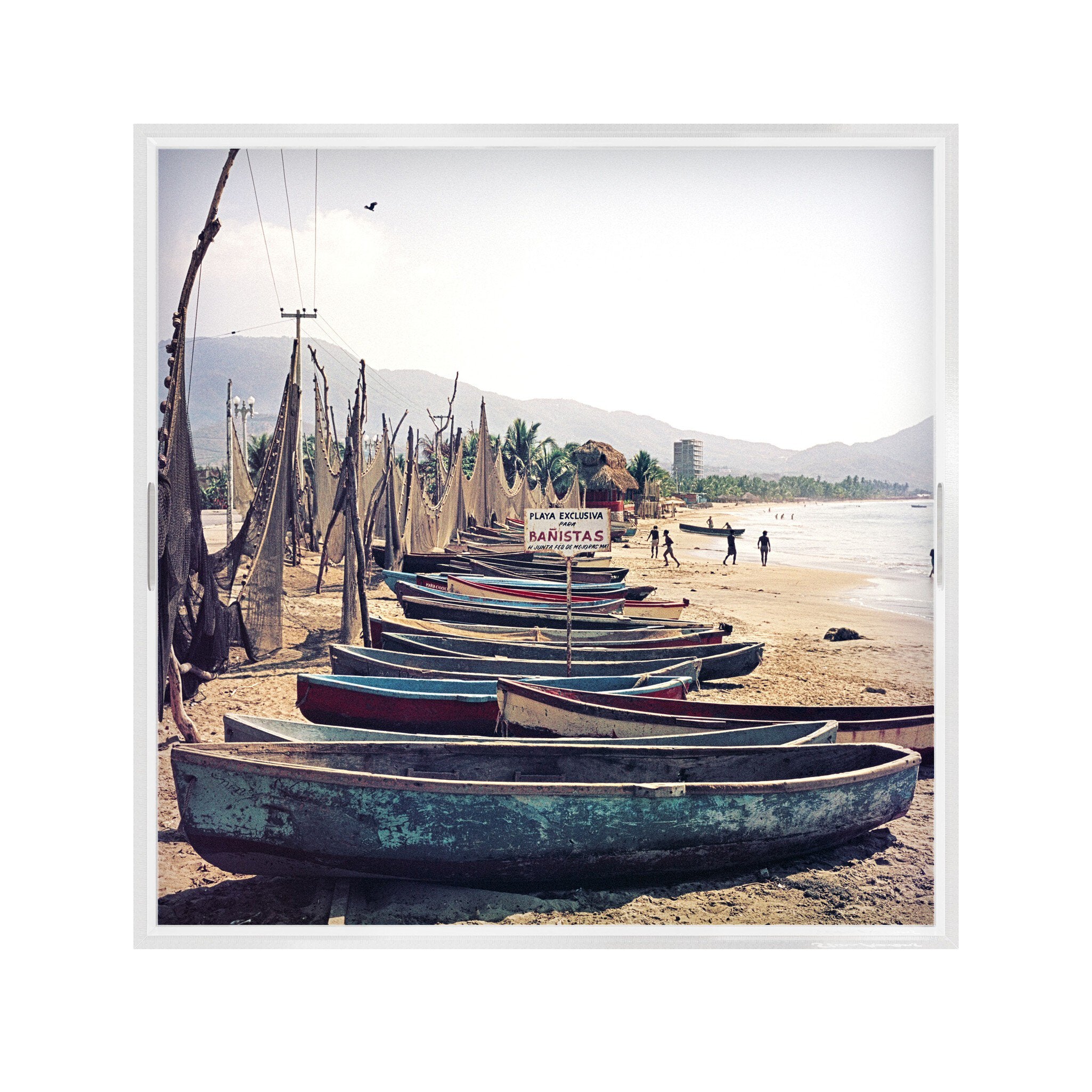 Fishing Boats Tray By Slim Aarons