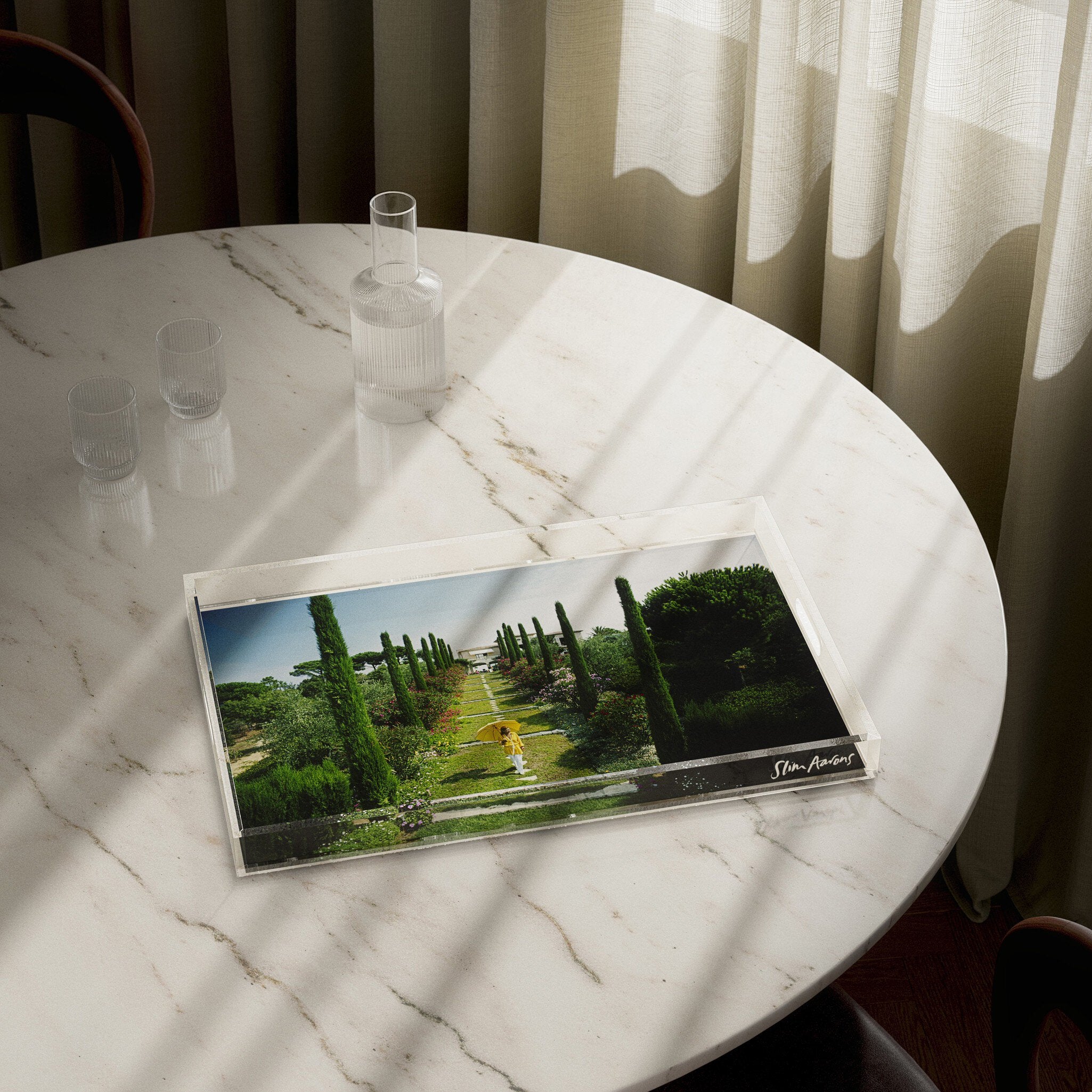 Les Sophores Tray By Slim Aarons