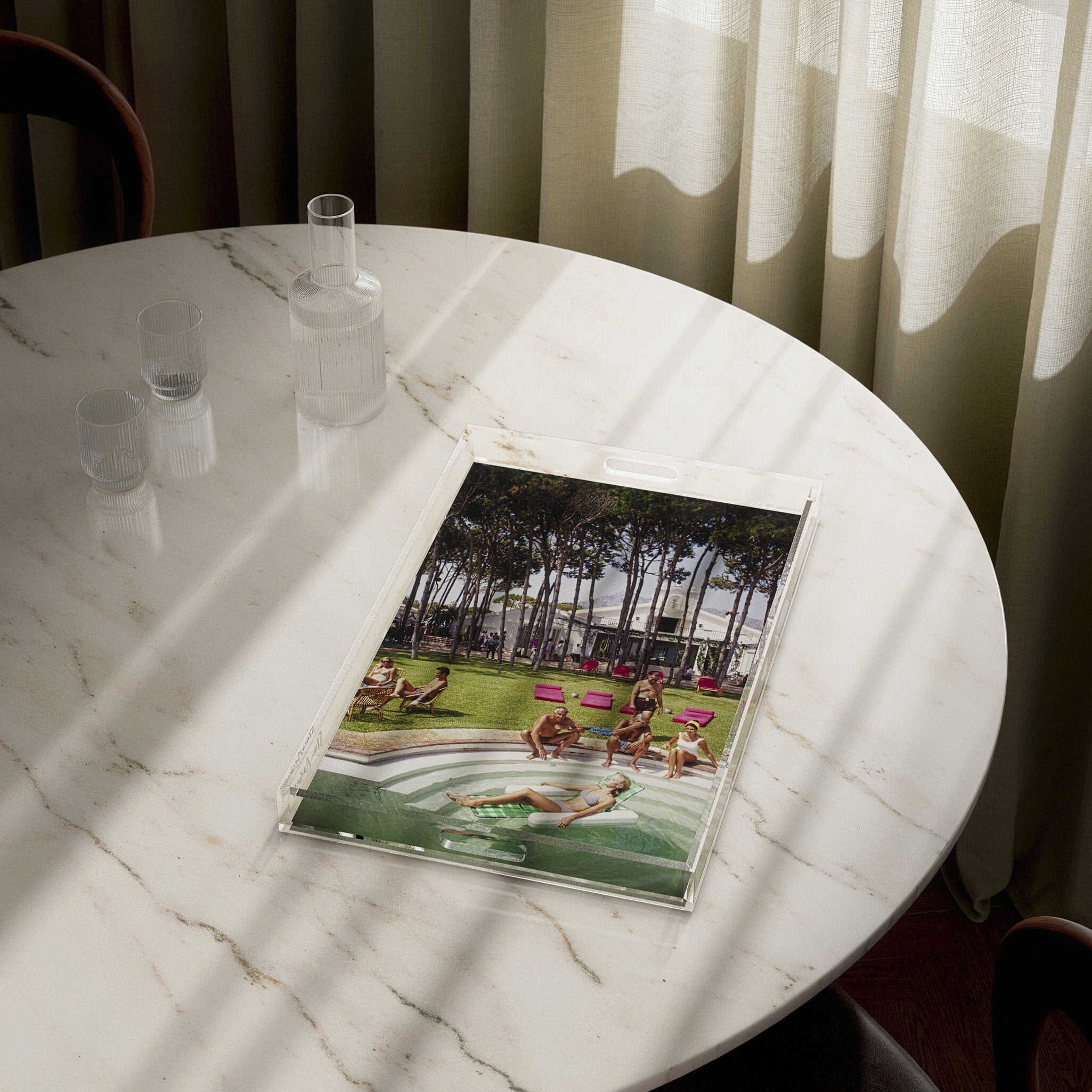 Marbella House Party Tray By Slim Aarons