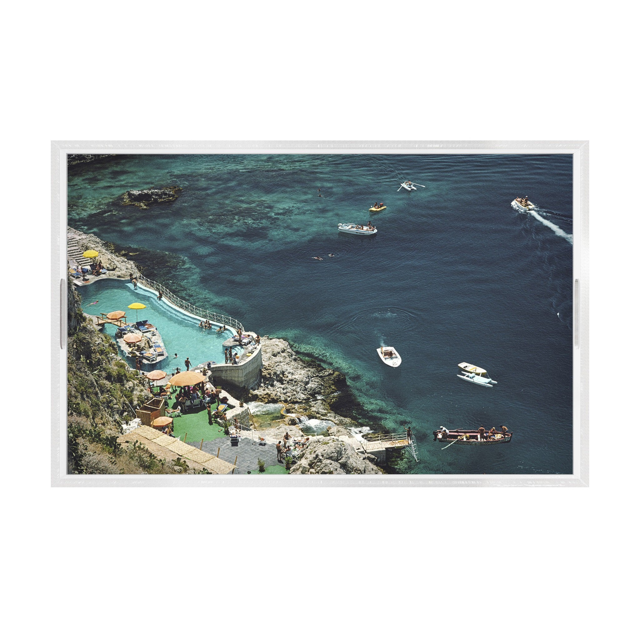 Hotel Taormina Tray By Slim Aarons