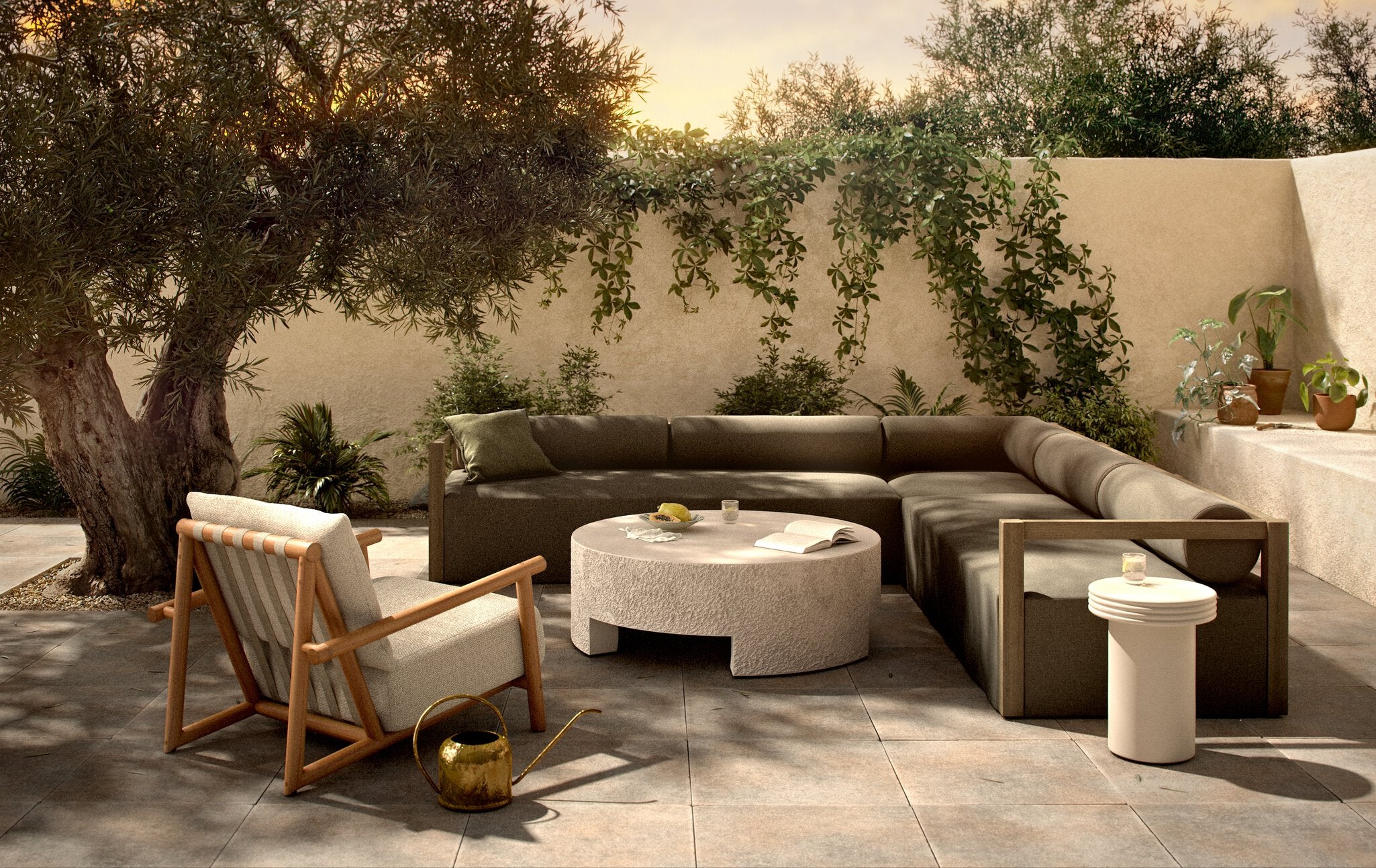 Laskin Outdoor 3Pc Sectional