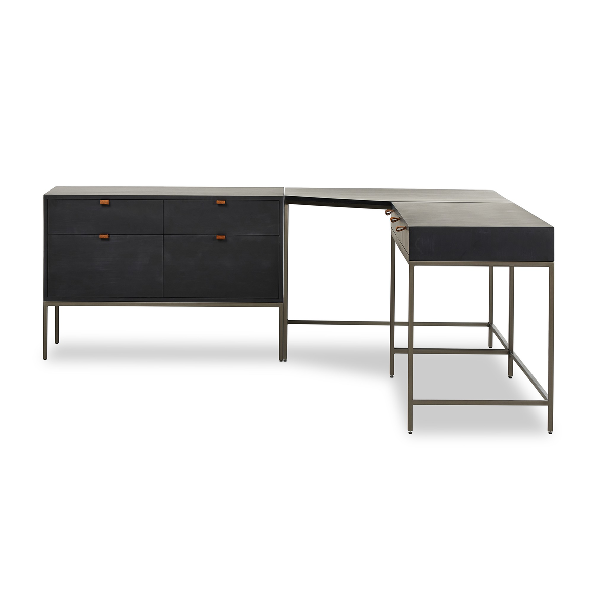 Trey Wide Filing Cabinet Desk System by Four Hands