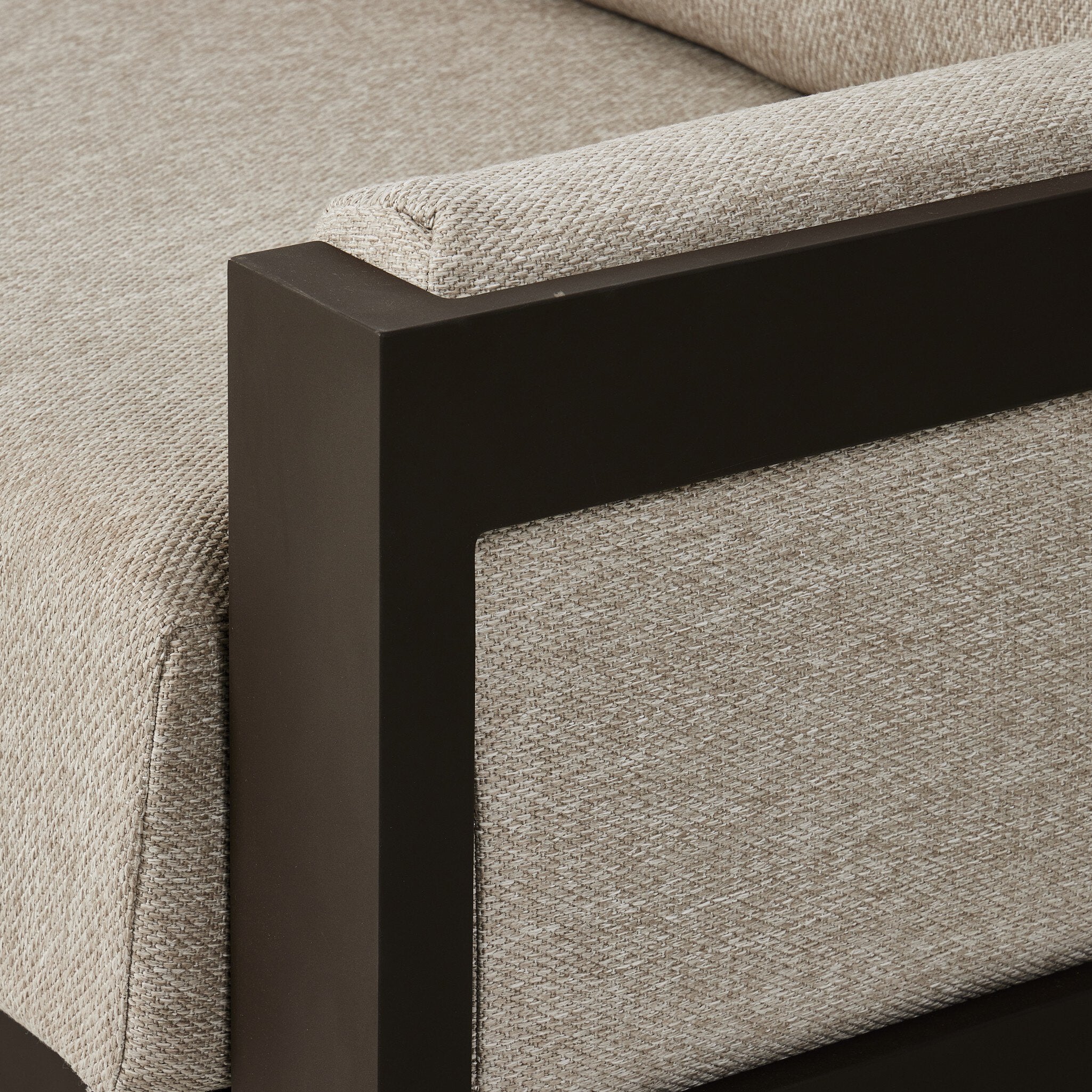 Chapman Outdoor Metal Sofa-106"