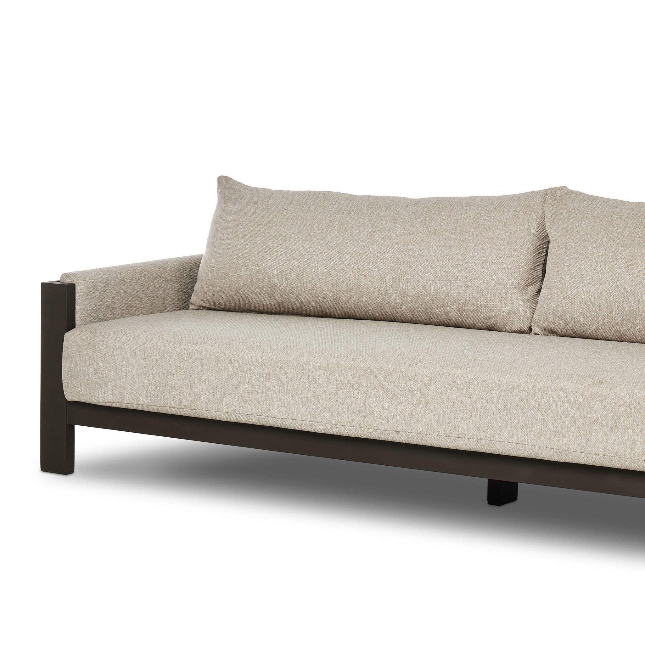 Chapman Outdoor Metal Sofa-106"