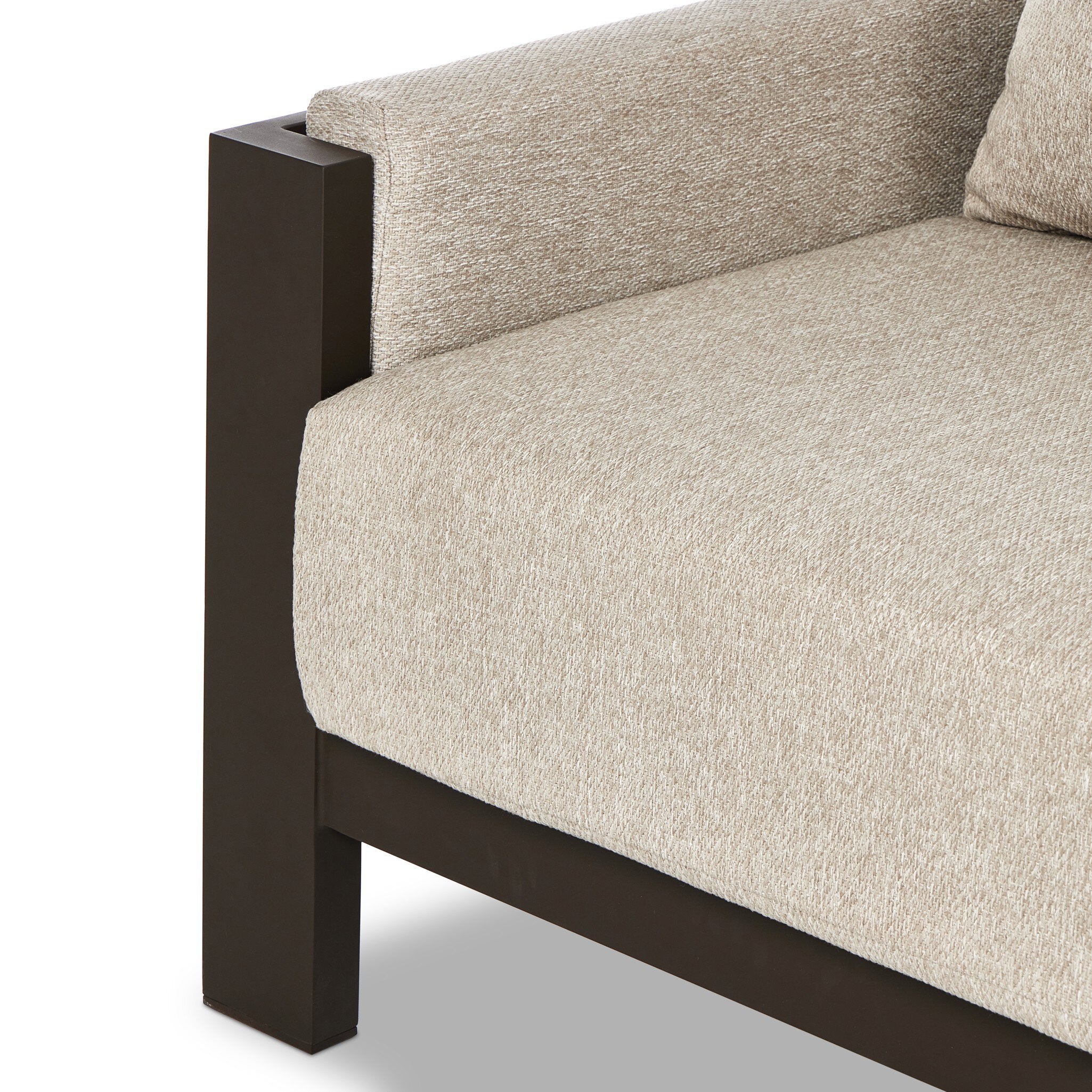 Chapman Outdoor Metal Sofa-106"