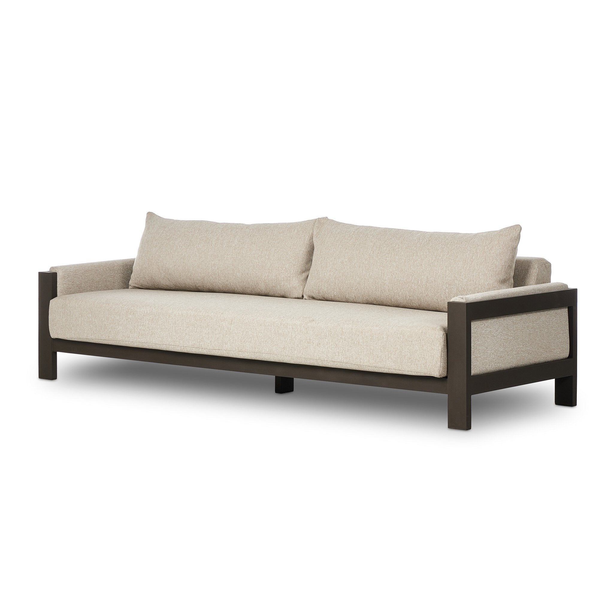Chapman Outdoor Metal Sofa-106"