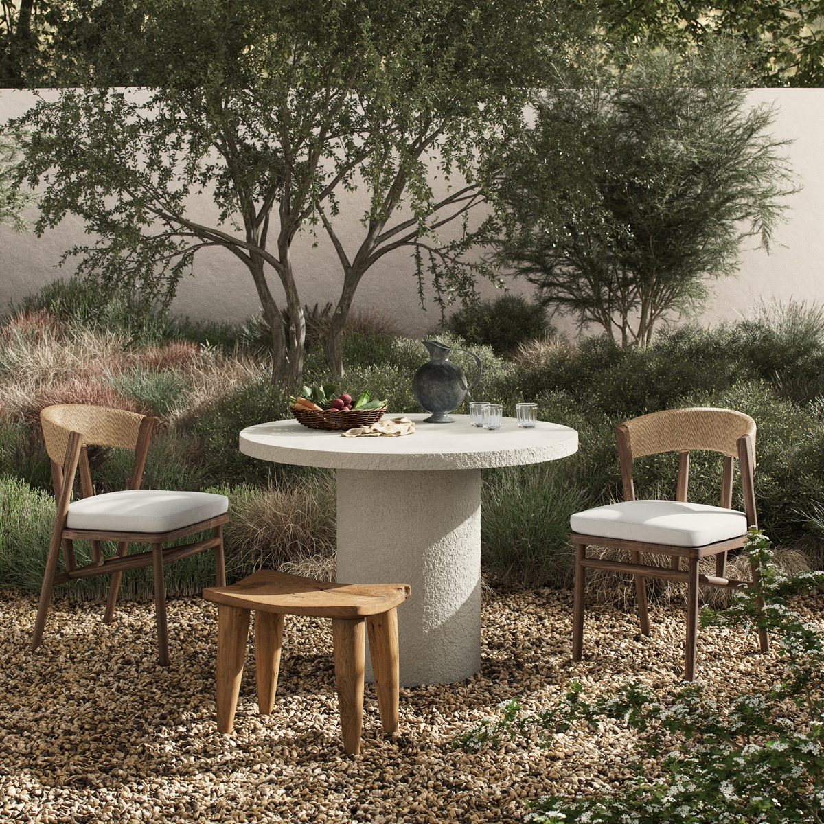 Otero Outdoor Round Dining Table