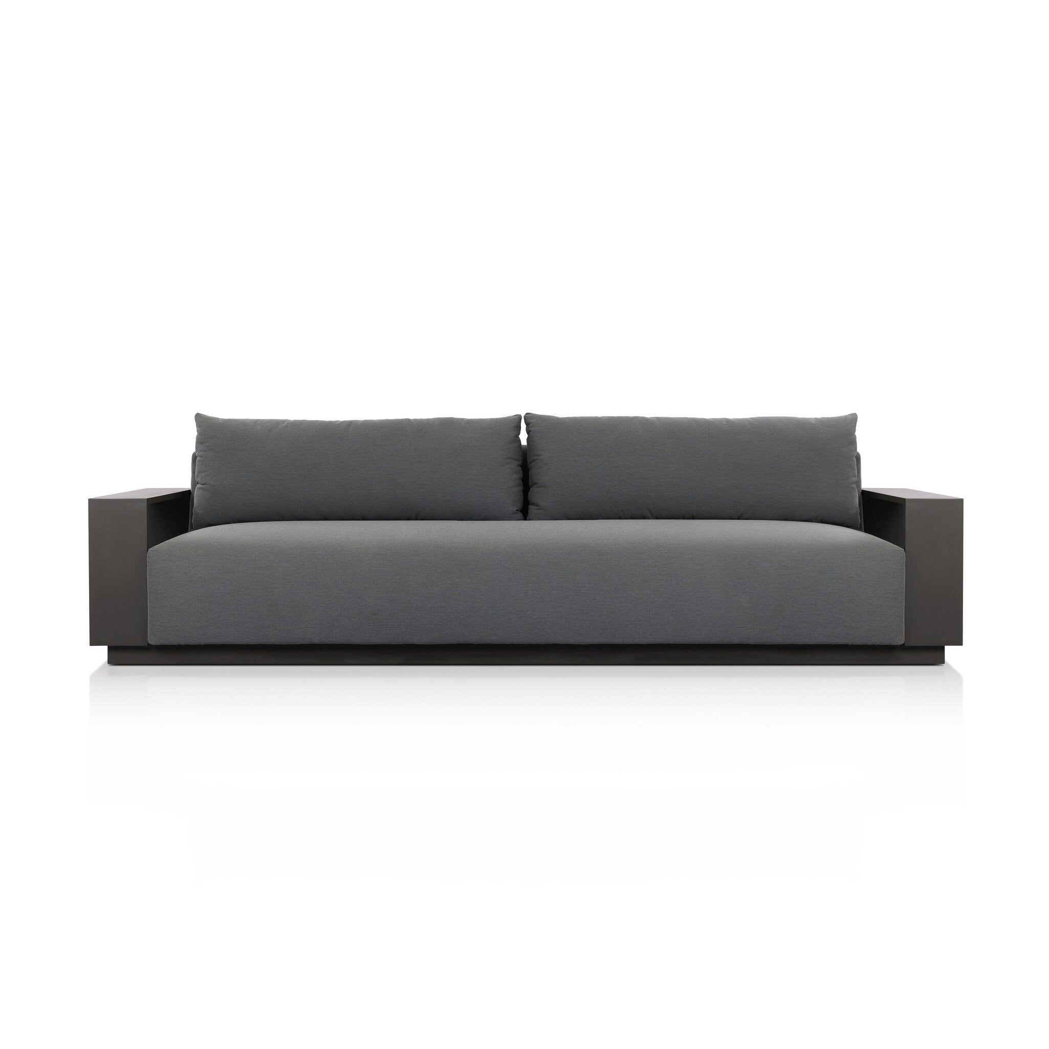 Branford Outdoor Metal Sofa-106"