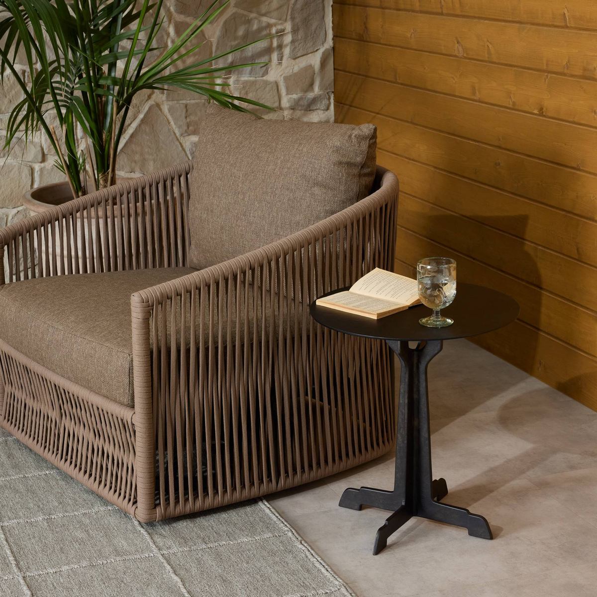Malloy Outdoor End Table
