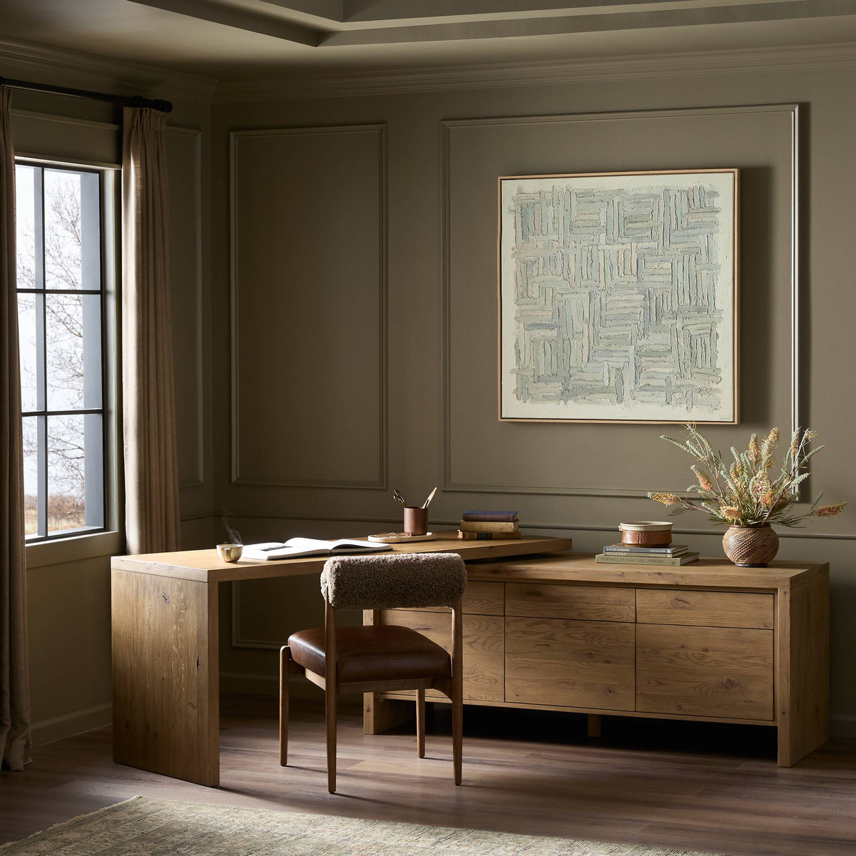 Noah Rotating Desk by Four Hands