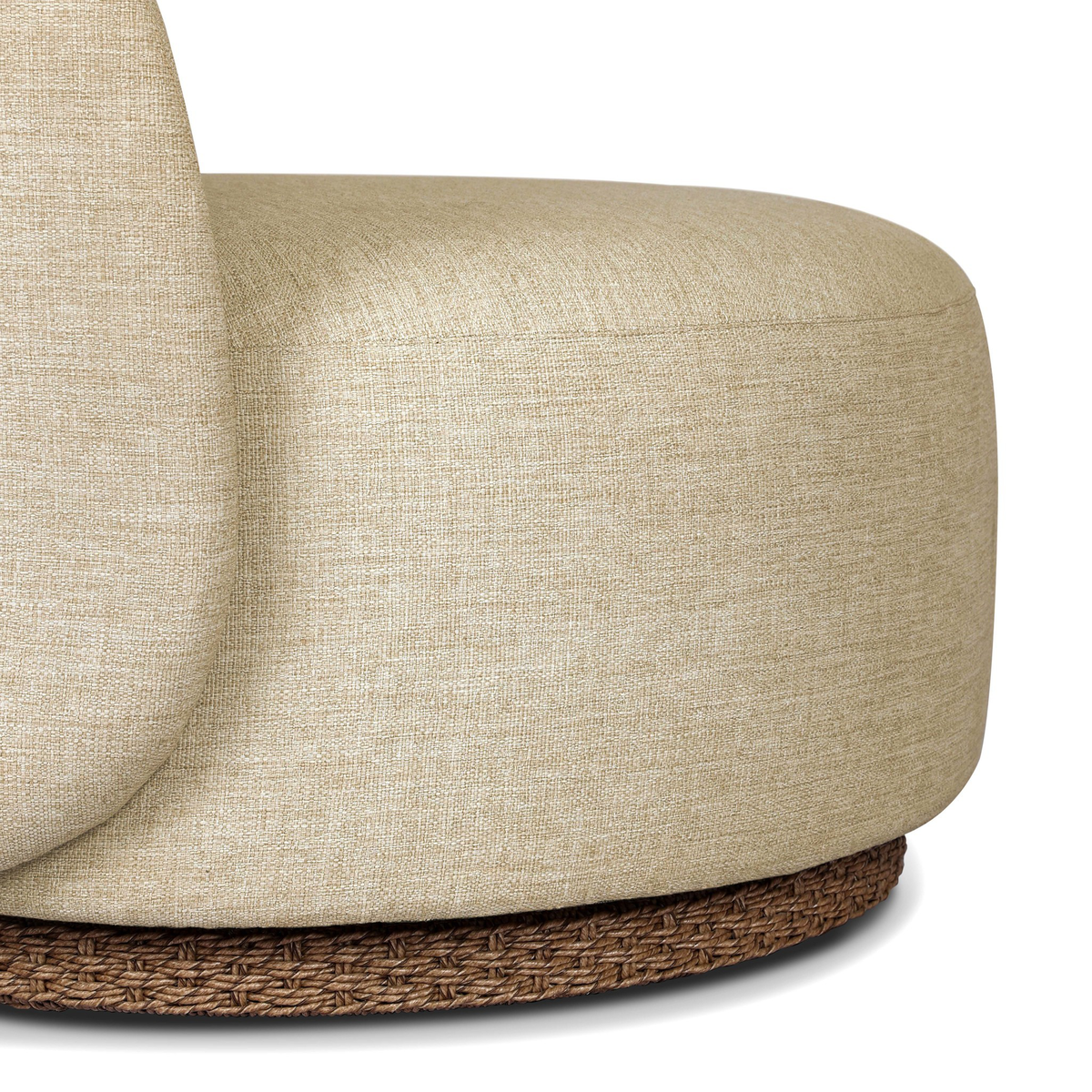 Quaid Outdoor Upholstered Swivel Chair