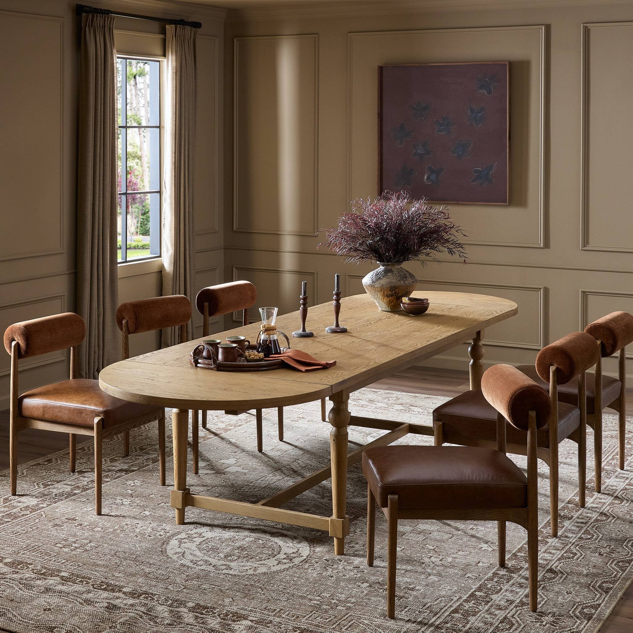 Blinn Oval Leaf Extension Dining Table