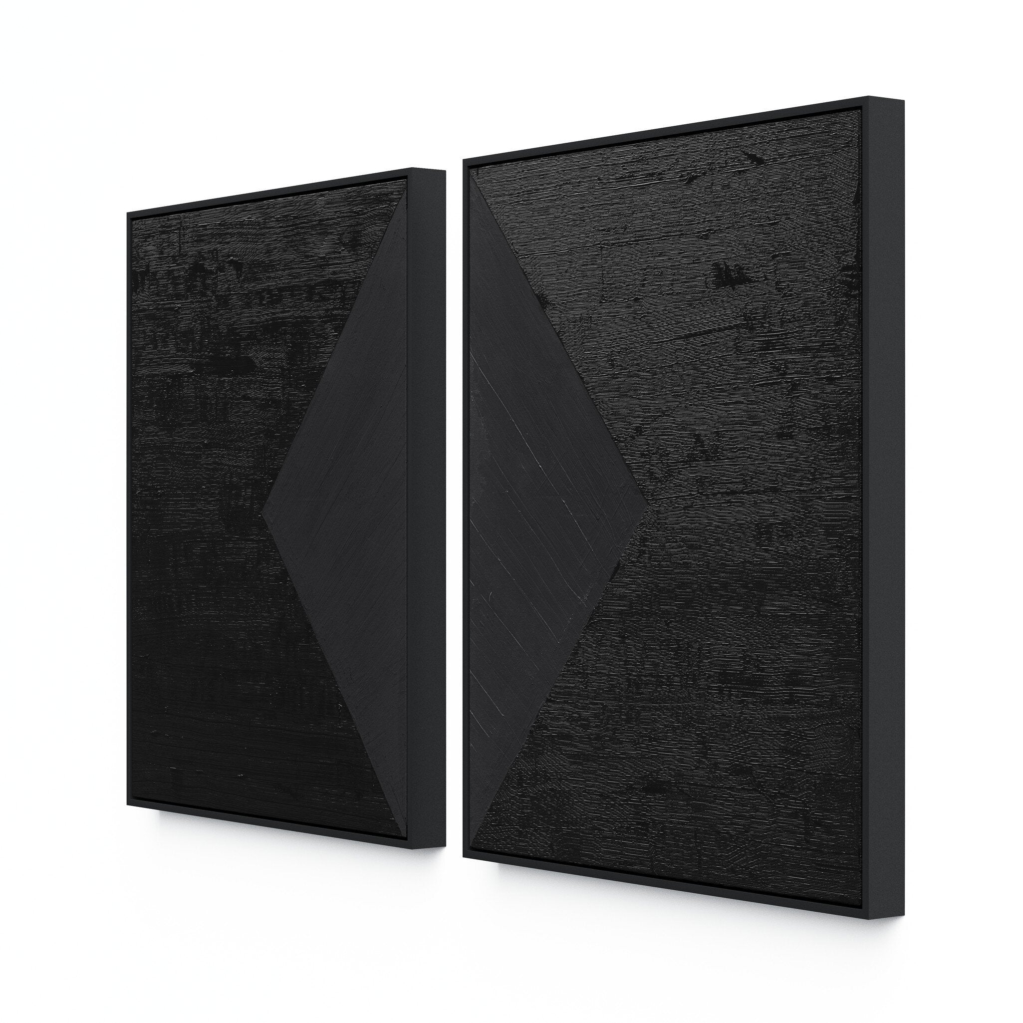 Triangle Diptych By The Holly Collective